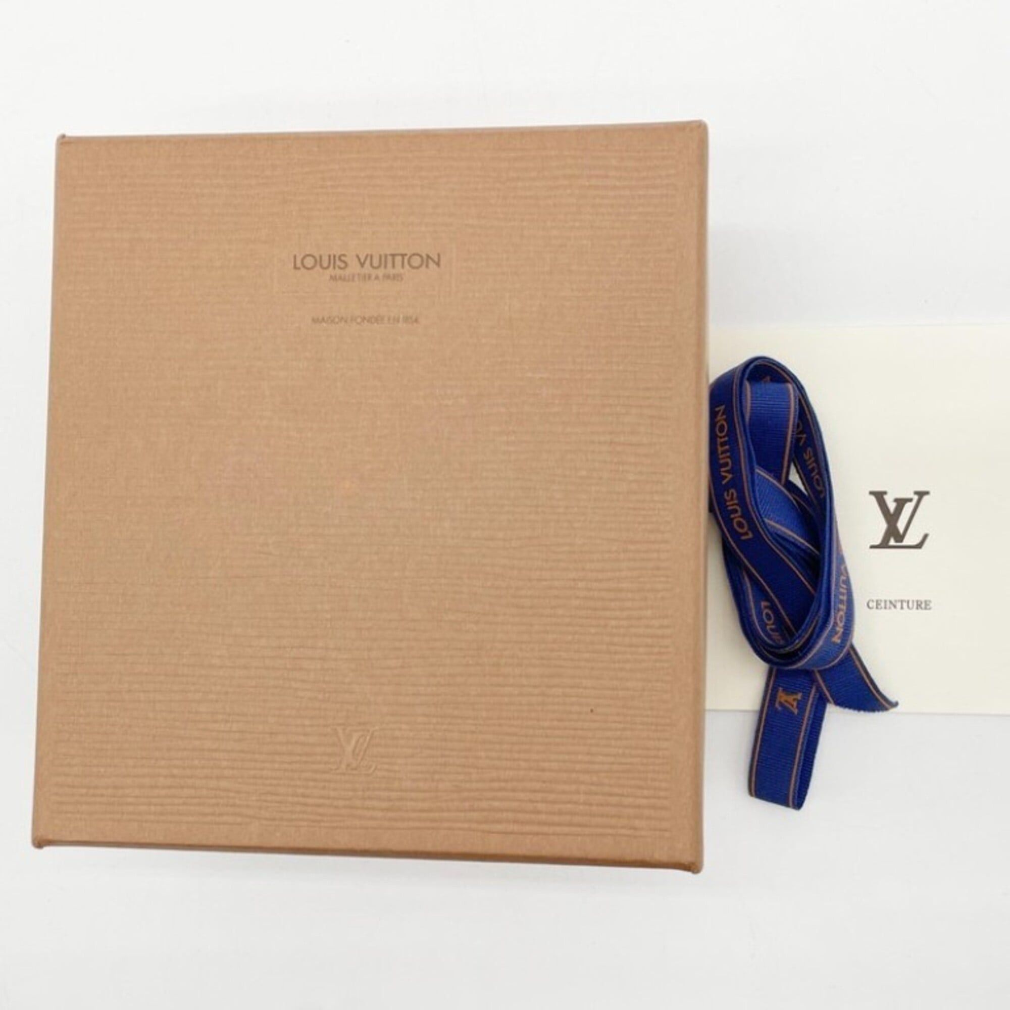 Louis Vuitton Louis Vuitton Belt Ceinture Carrée Brown Leather Unisex Size ONE SIZE - 8 Thumbnail