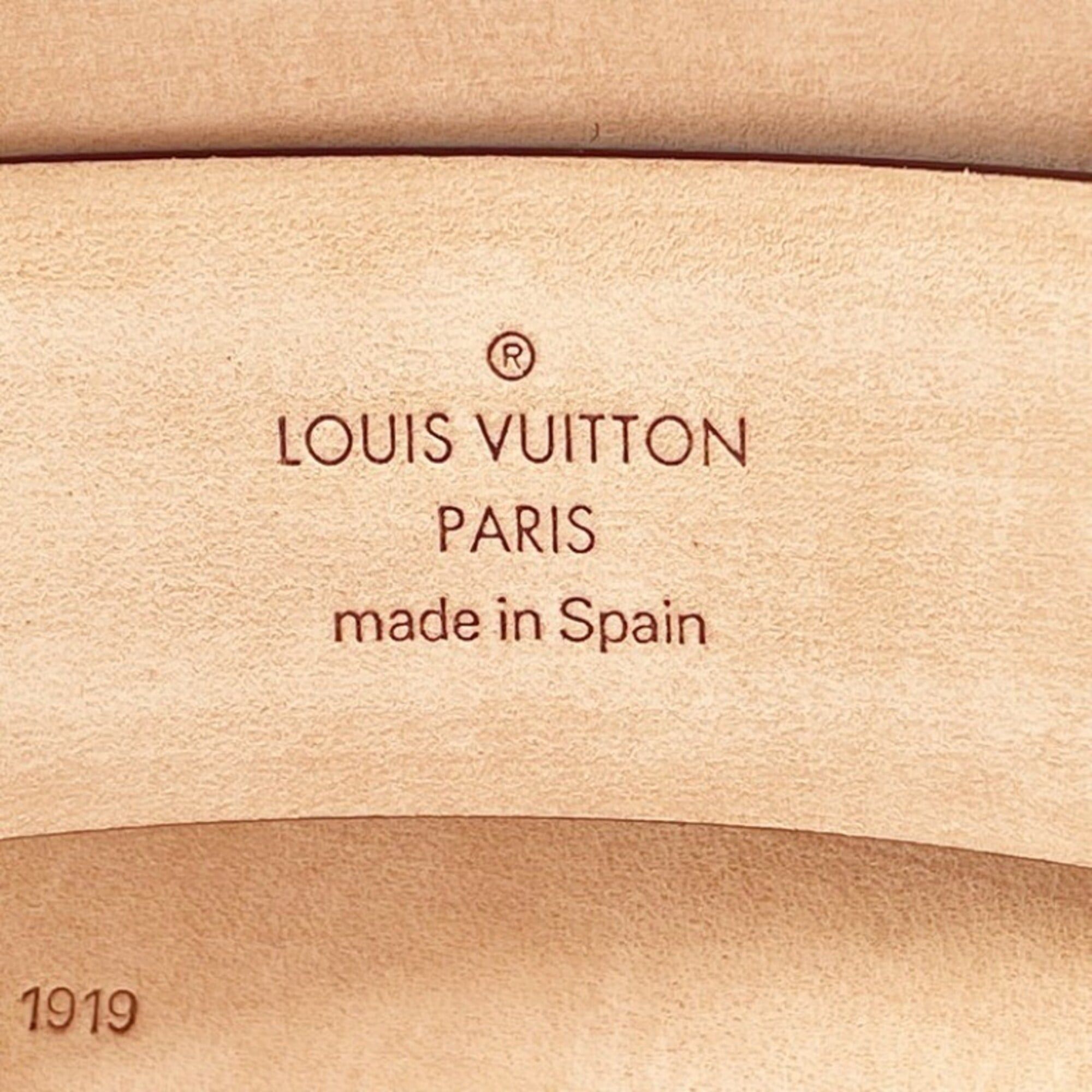 Louis Vuitton Louis Vuitton Belt Ceinture Carrée Brown Leather Unisex Size ONE SIZE - 7 Thumbnail