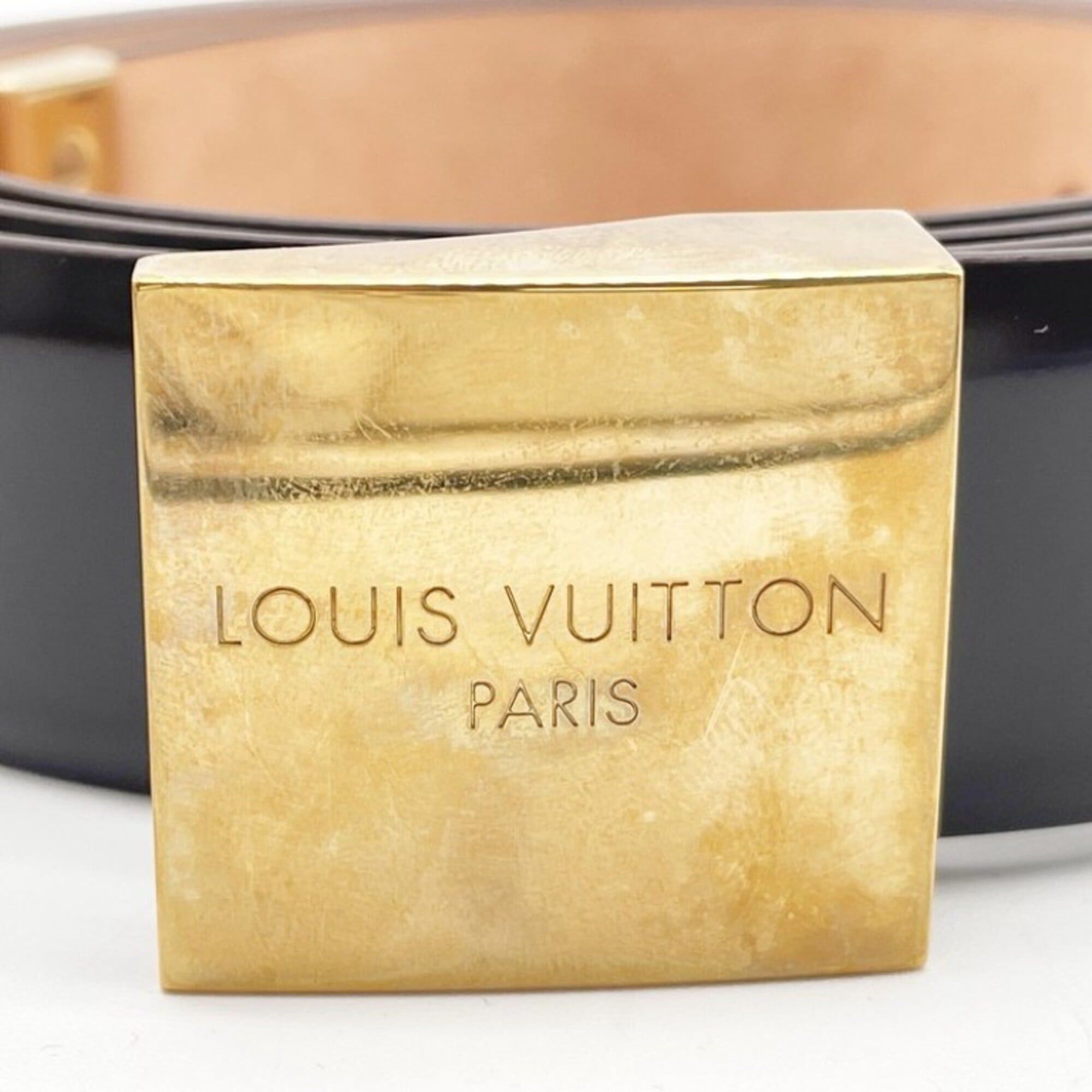 Louis Vuitton Louis Vuitton Belt Ceinture Carrée Brown Leather Unisex Size ONE SIZE - 2 Thumbnail