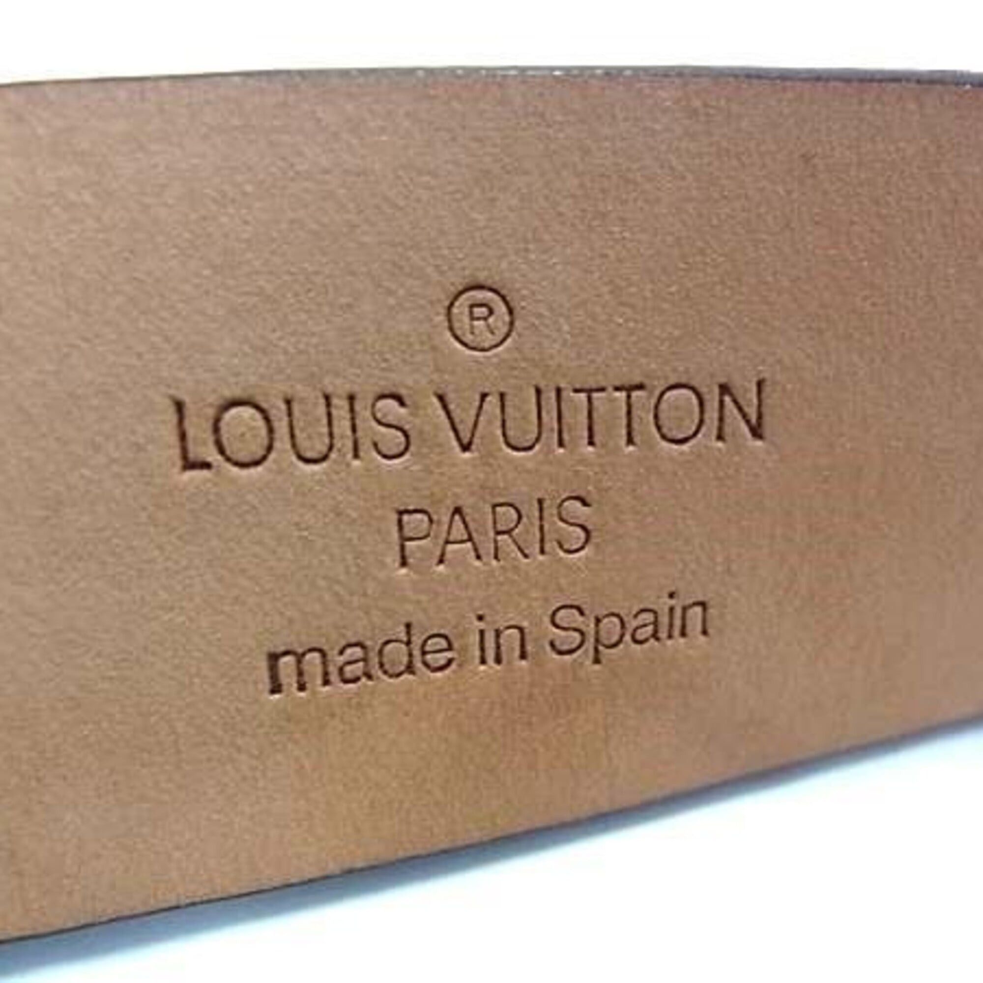 Louis Vuitton Louis Vuitton Damier Belt, Carrée M6803, Ebene PVC Leather, Unisex Size ONE SIZE - 4 Thumbnail