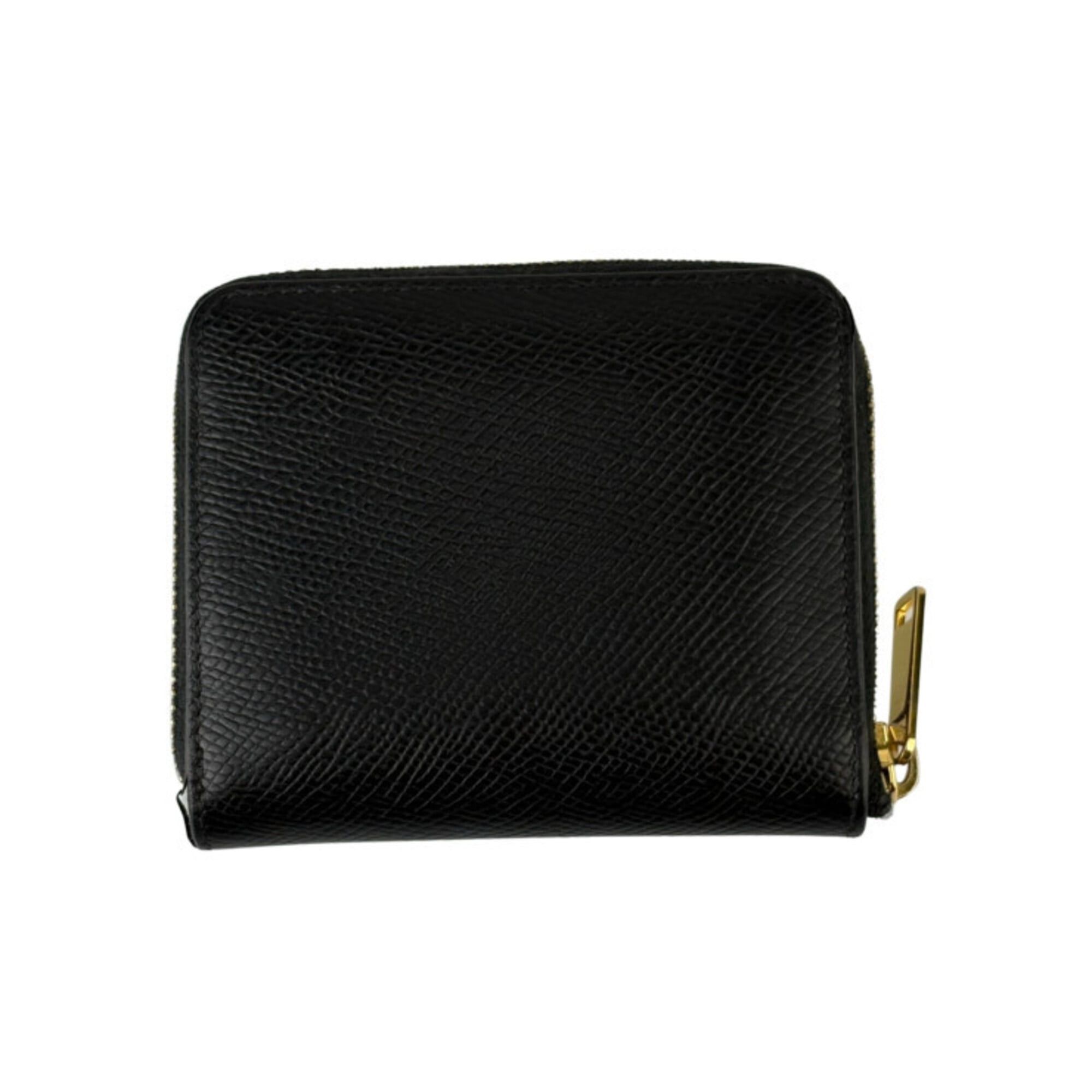 Celine Celine Bi-fold Wallet Small Zip Essential 10L20 Black Leather Unisex Round Size ONE SIZE - 3 Thumbnail