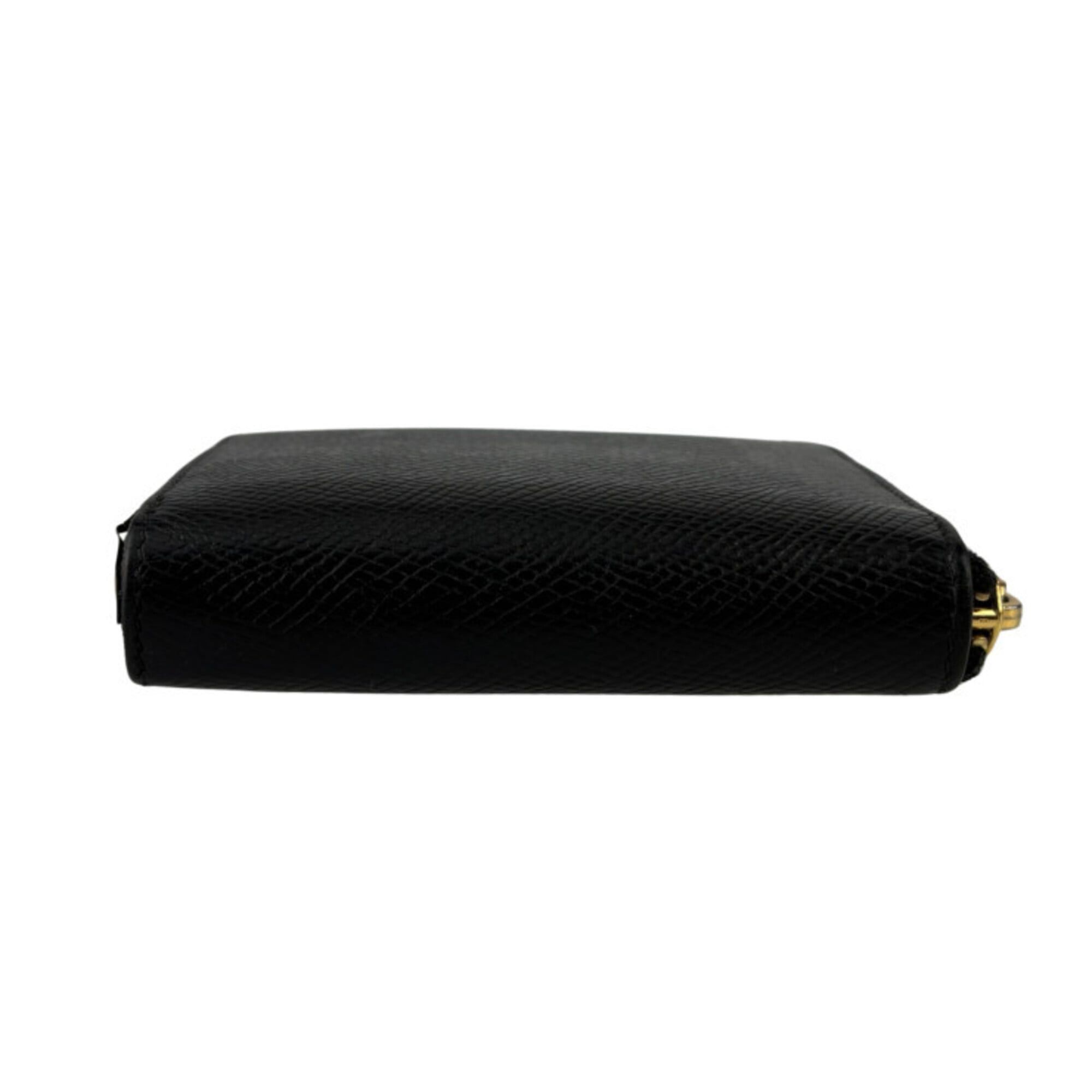 Celine Celine Bi-fold Wallet Small Zip Essential 10L20 Black Leather Unisex Round Size ONE SIZE - 4 Thumbnail