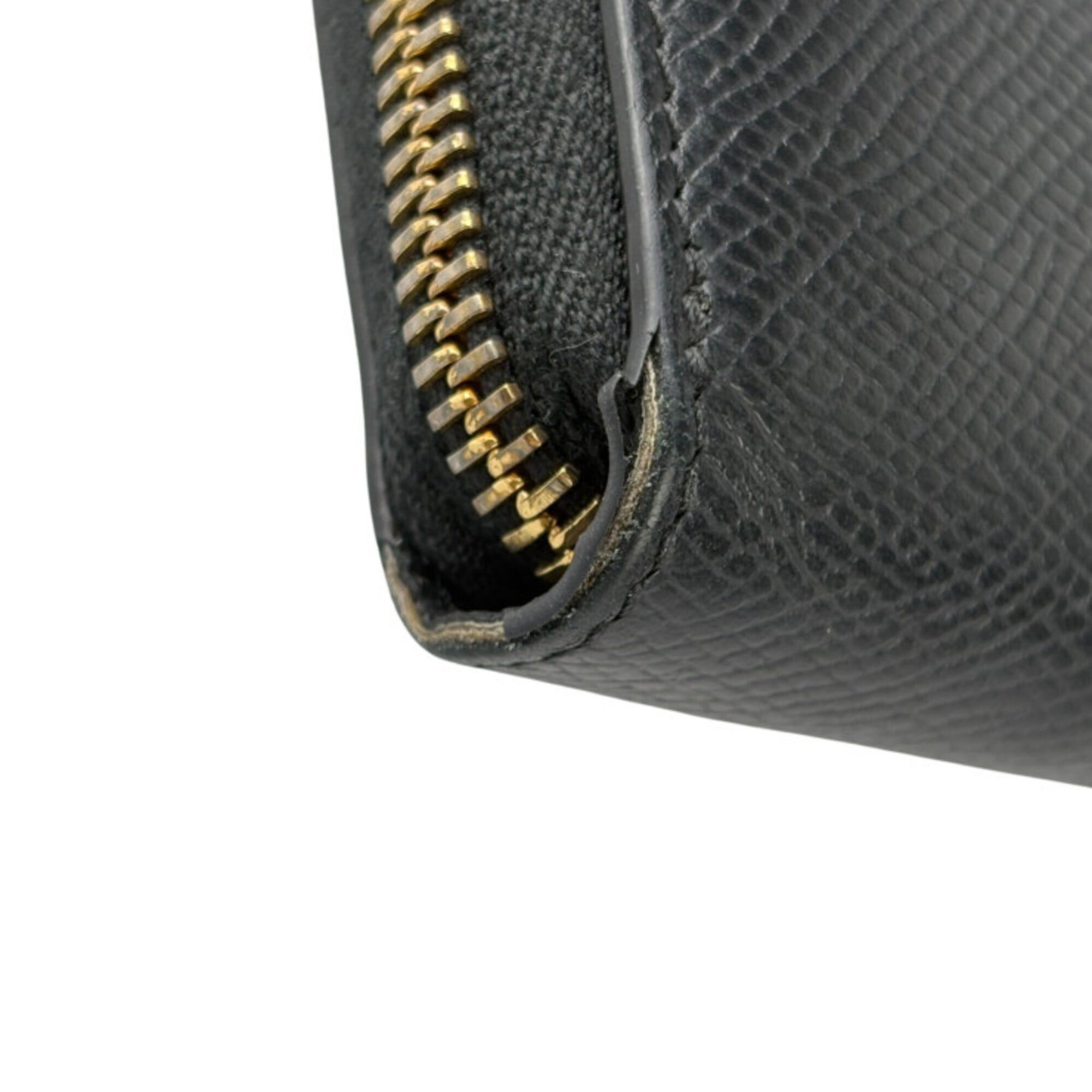 Celine Celine Bi-fold Wallet Small Zip Essential 10L20 Black Leather Unisex Round Size ONE SIZE - 5 Thumbnail