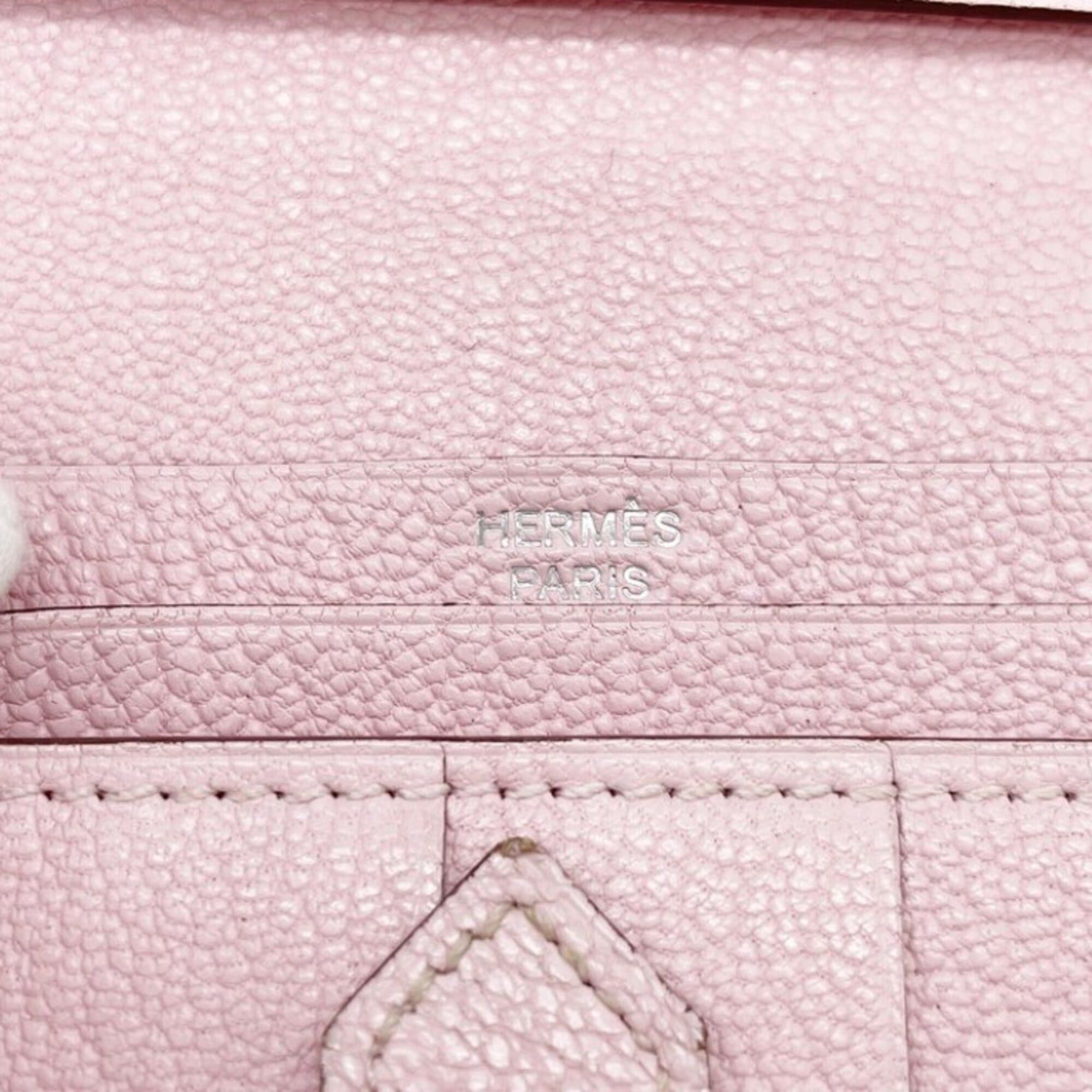 Hermes HERMES Bearn Soufflé Long Wallet, Rose Sakura, Chevre Leather, Women's Bi-fold Wallet Size ONE SIZE - 10 Thumbnail