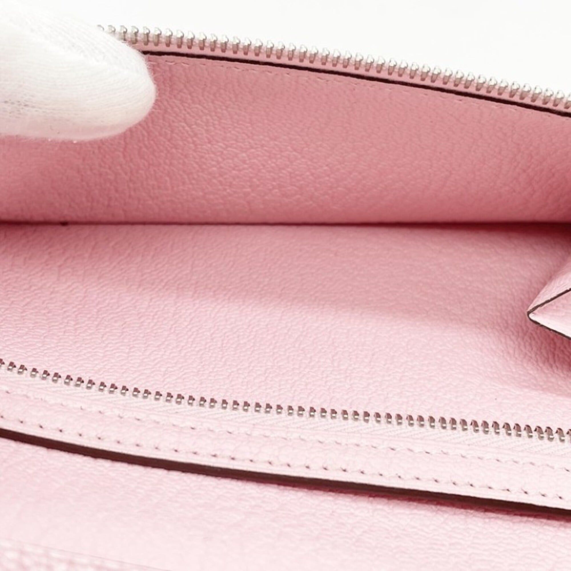 Hermes HERMES Bearn Soufflé Long Wallet, Rose Sakura, Chevre Leather, Women's Bi-fold Wallet Size ONE SIZE - 9 Thumbnail