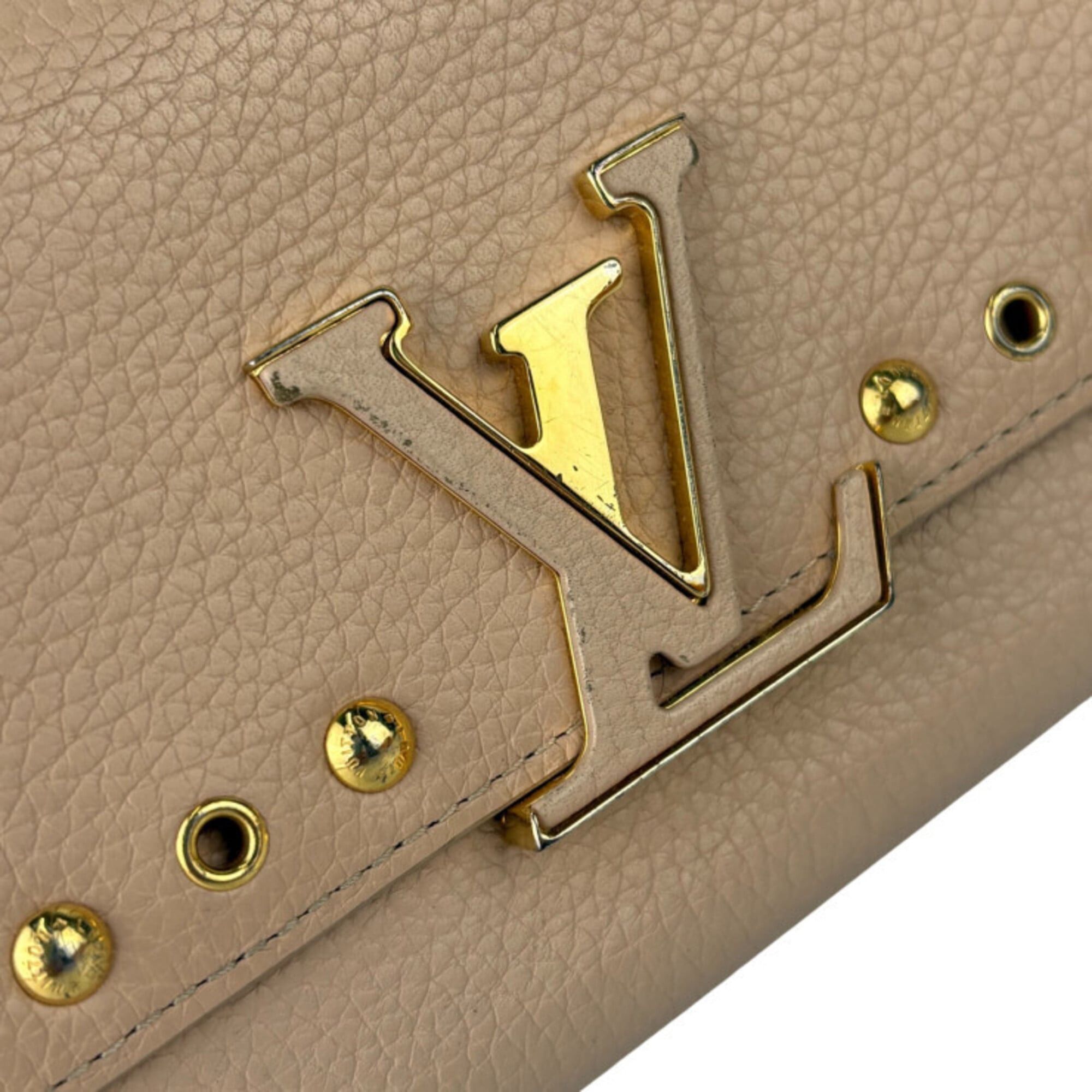 Louis Vuitton Louis Vuitton Long Wallet Portefeuille Capucines M62763 Tivoli Taurillon Leather Women's Bi-fold Studs Size ONE SIZE - 5 Thumbnail