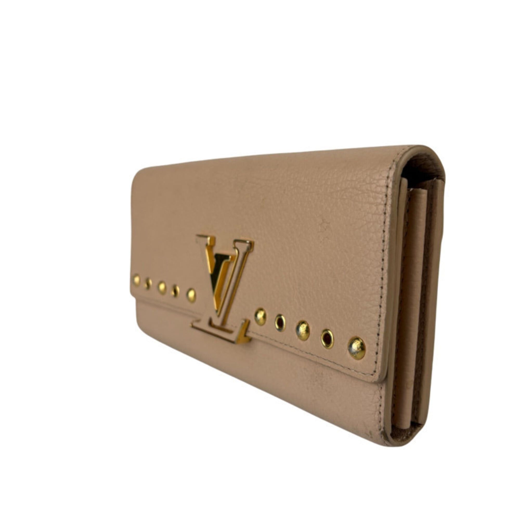 Louis Vuitton Louis Vuitton Long Wallet Portefeuille Capucines M62763 Tivoli Taurillon Leather Women's Bi-fold Studs Size ONE SIZE - 2 Thumbnail