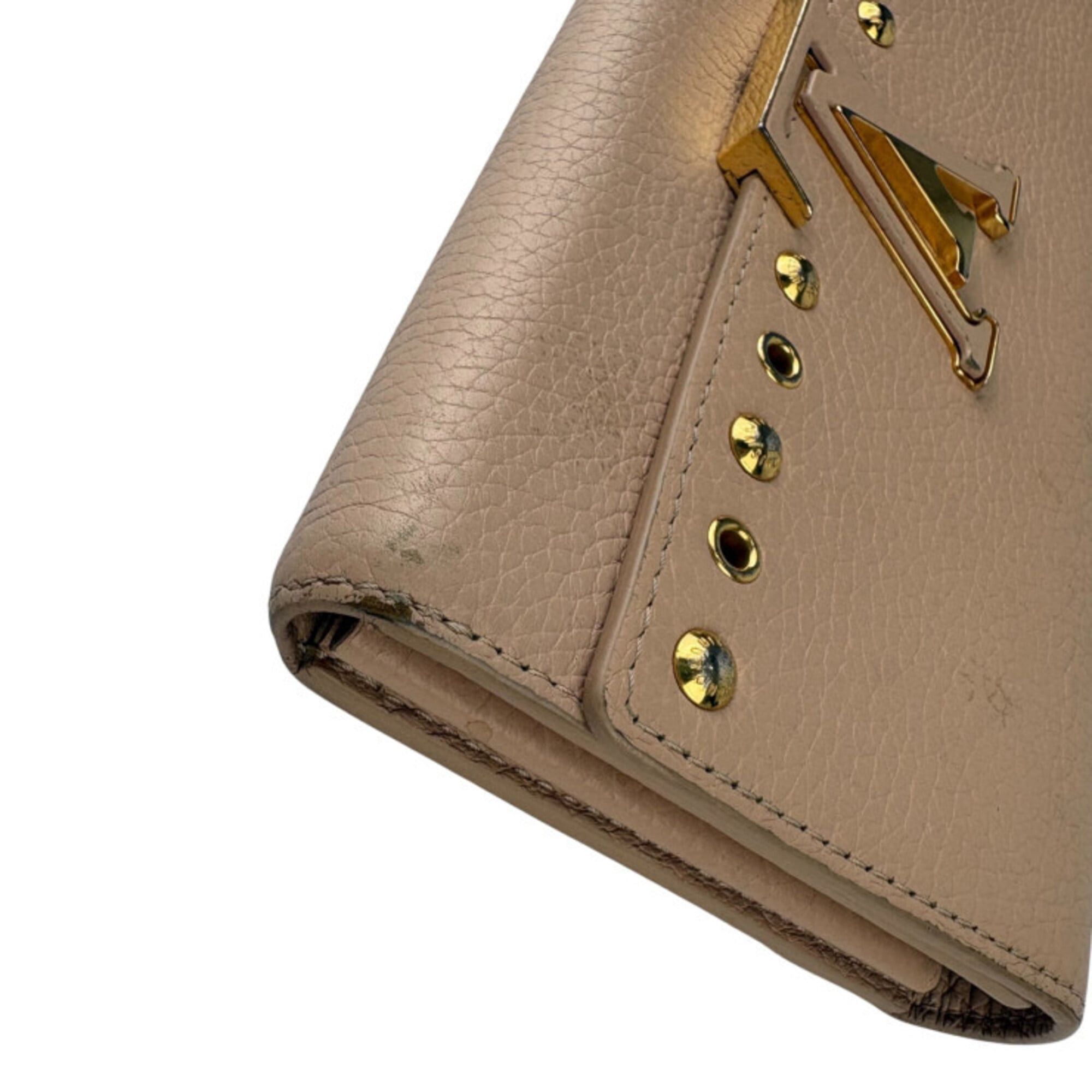 Louis Vuitton Louis Vuitton Long Wallet Portefeuille Capucines M62763 Tivoli Taurillon Leather Women's Bi-fold Studs Size ONE SIZE - 6 Thumbnail