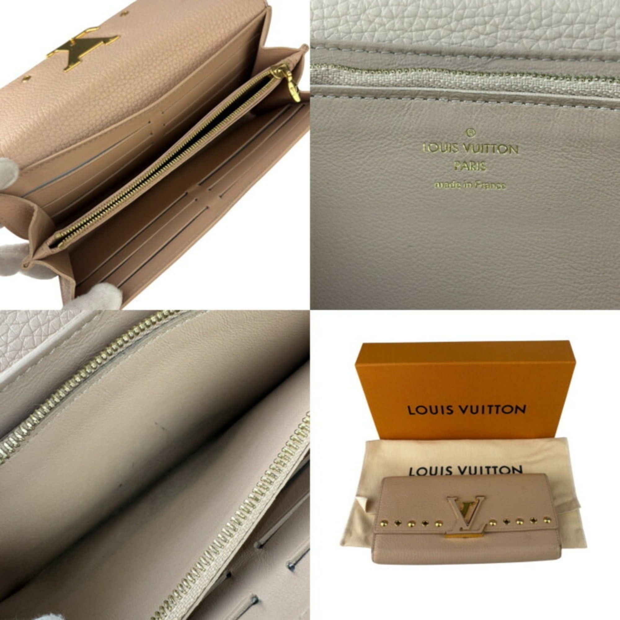 Louis Vuitton Louis Vuitton Long Wallet Portefeuille Capucines M62763 Tivoli Taurillon Leather Women's Bi-fold Studs Size ONE SIZE - 8 Thumbnail