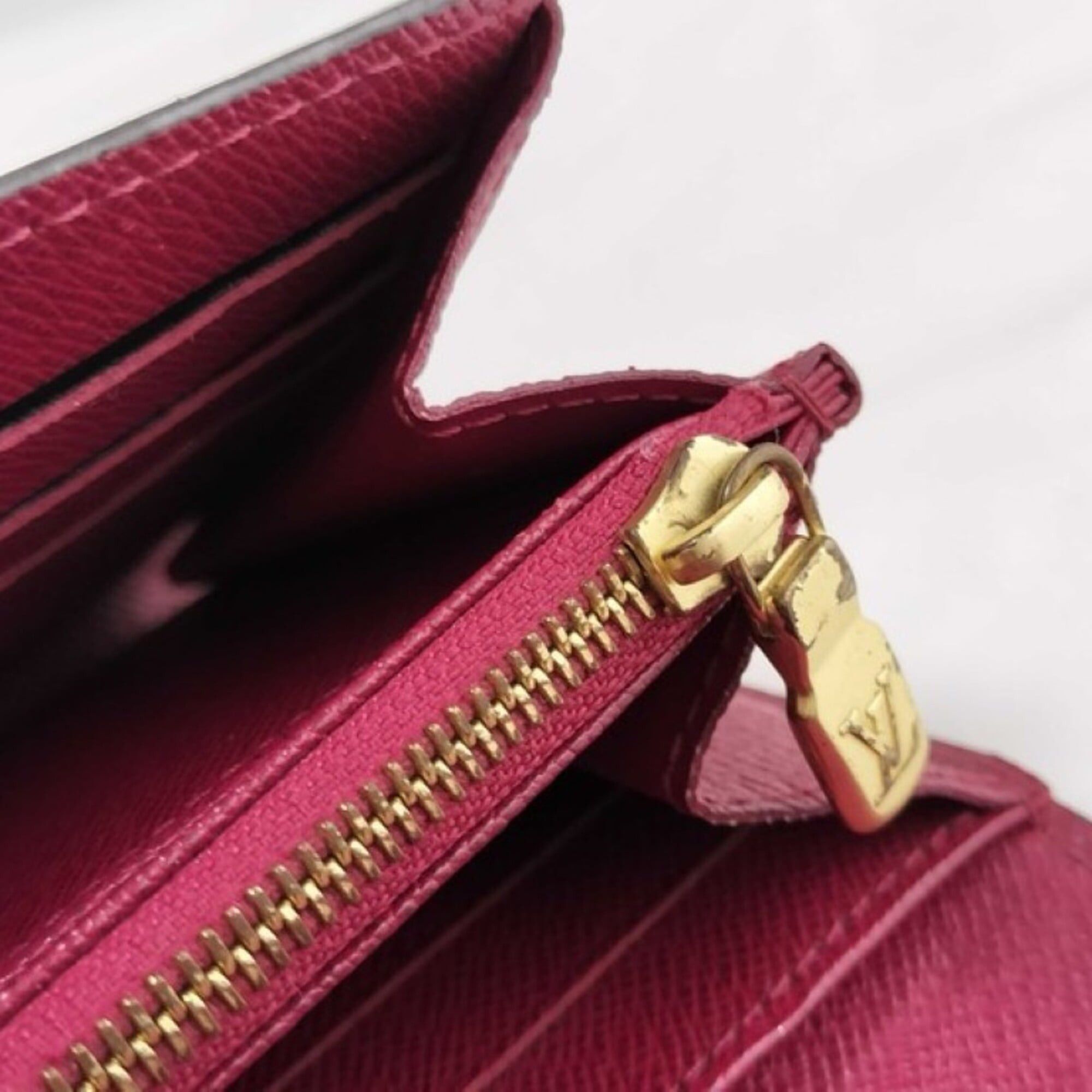 Louis Vuitton Louis Vuitton Long Wallet Portefeuille Sarah M62234 Brown Fuchsia Monogram Women's Bi-fold Size ONE SIZE - 8 Thumbnail