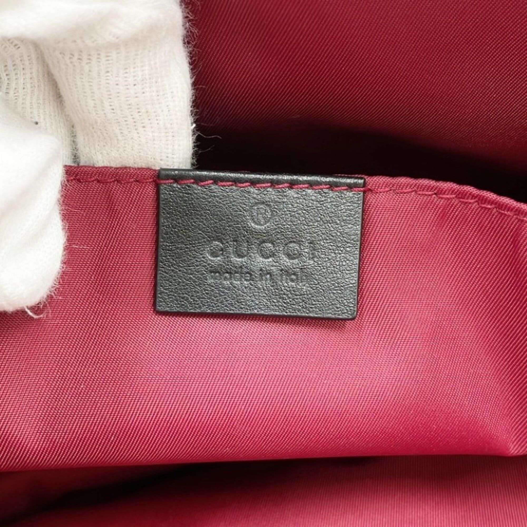 Gucci GUCCI handbag 628159 beige wool leather women's Size ONE SIZE - 10 Thumbnail