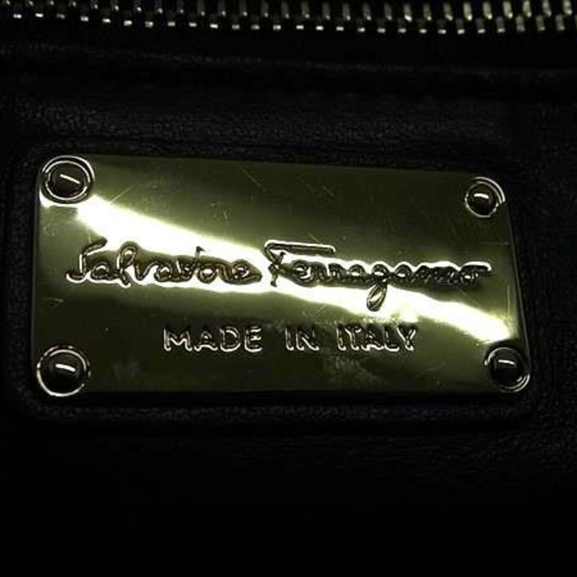 Salvatore Ferragamo SALVATORE FERRAGAMO Ferragamo Handbag Gancini EZ-21 E784 Brown Sheepskin Women's Shoulder Bag Size ONE SIZE - 6 Thumbnail