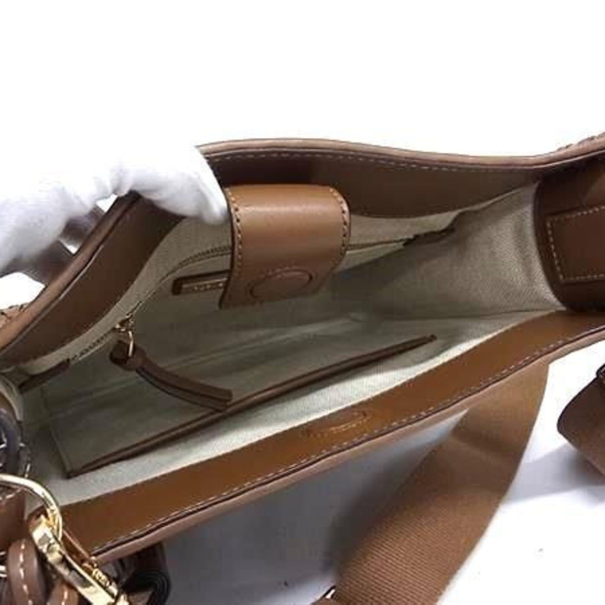 Tory Burch Tory Burch Shoulder Bag, Brown Leather, Women's Crossbody Bag Size ONE SIZE - 5 Thumbnail