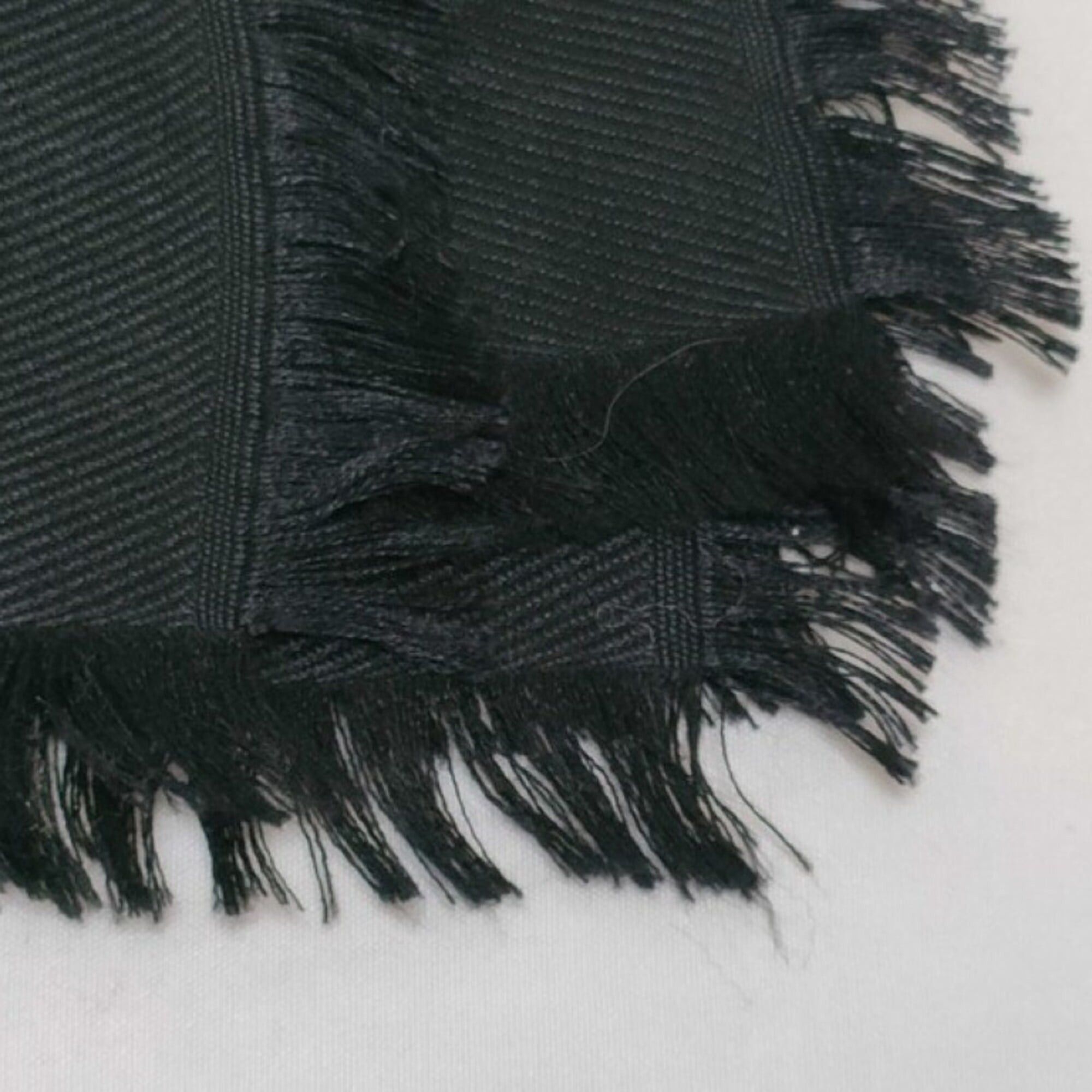 Louis Vuitton LOUIS VUITTON Monogram Shawl/Stole, M71329, Black, Silk & Wool, Women's Size ONE SIZE - 6 Thumbnail