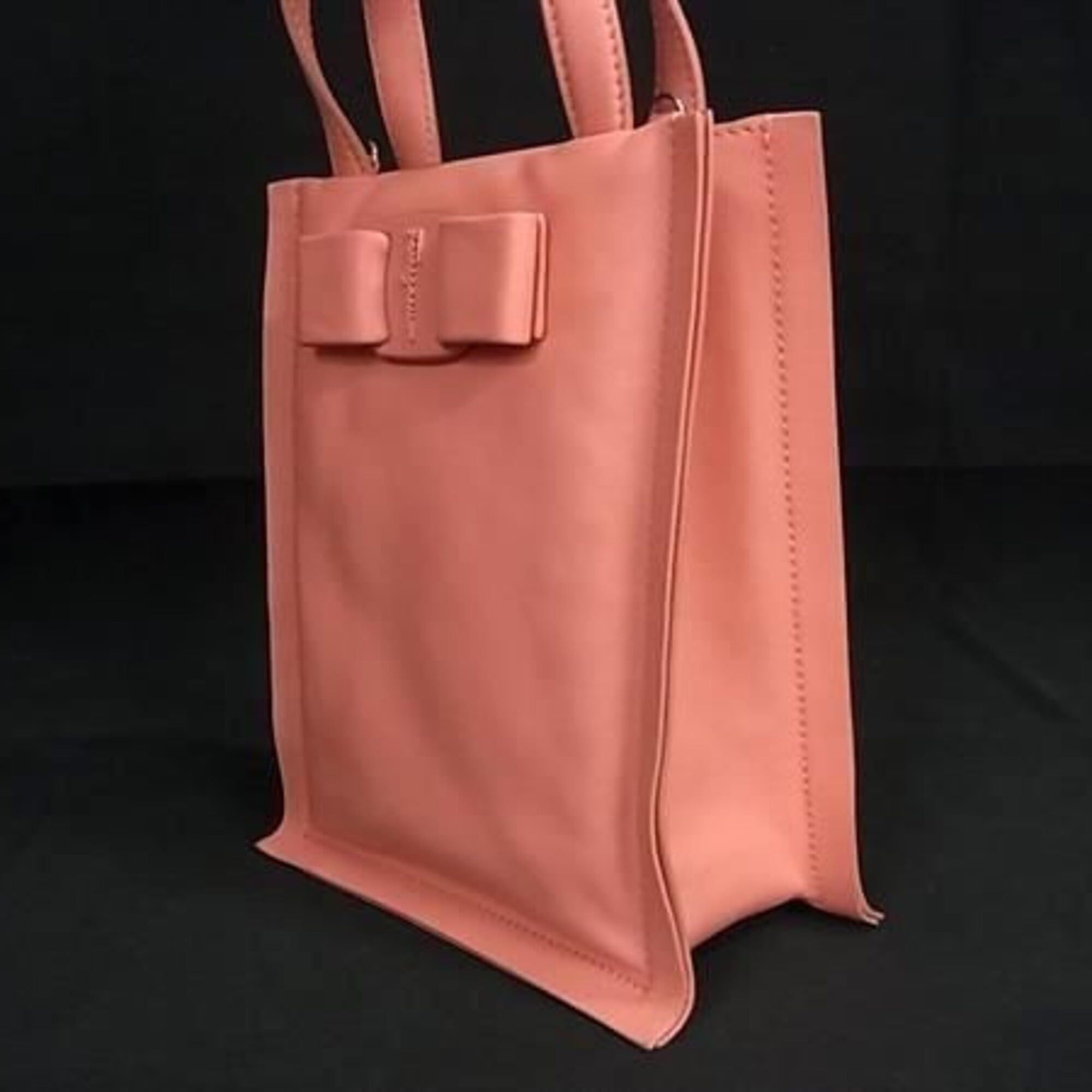 Salvatore Ferragamo SALVATORE FERRAGAMO Ferragamo Vara Ribbon Viva GG-212988 Pink Leather Women's Shoulder Bag Size ONE SIZE - 3 Thumbnail