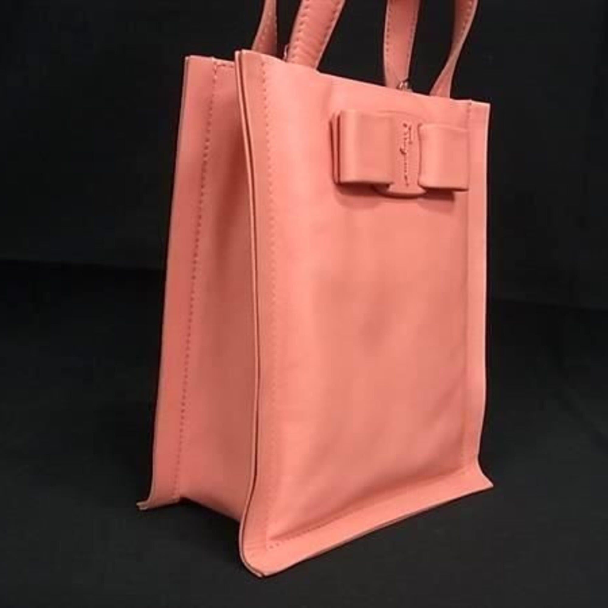 Salvatore Ferragamo SALVATORE FERRAGAMO Ferragamo Vara Ribbon Viva GG-212988 Pink Leather Women's Shoulder Bag Size ONE SIZE - 2 Thumbnail