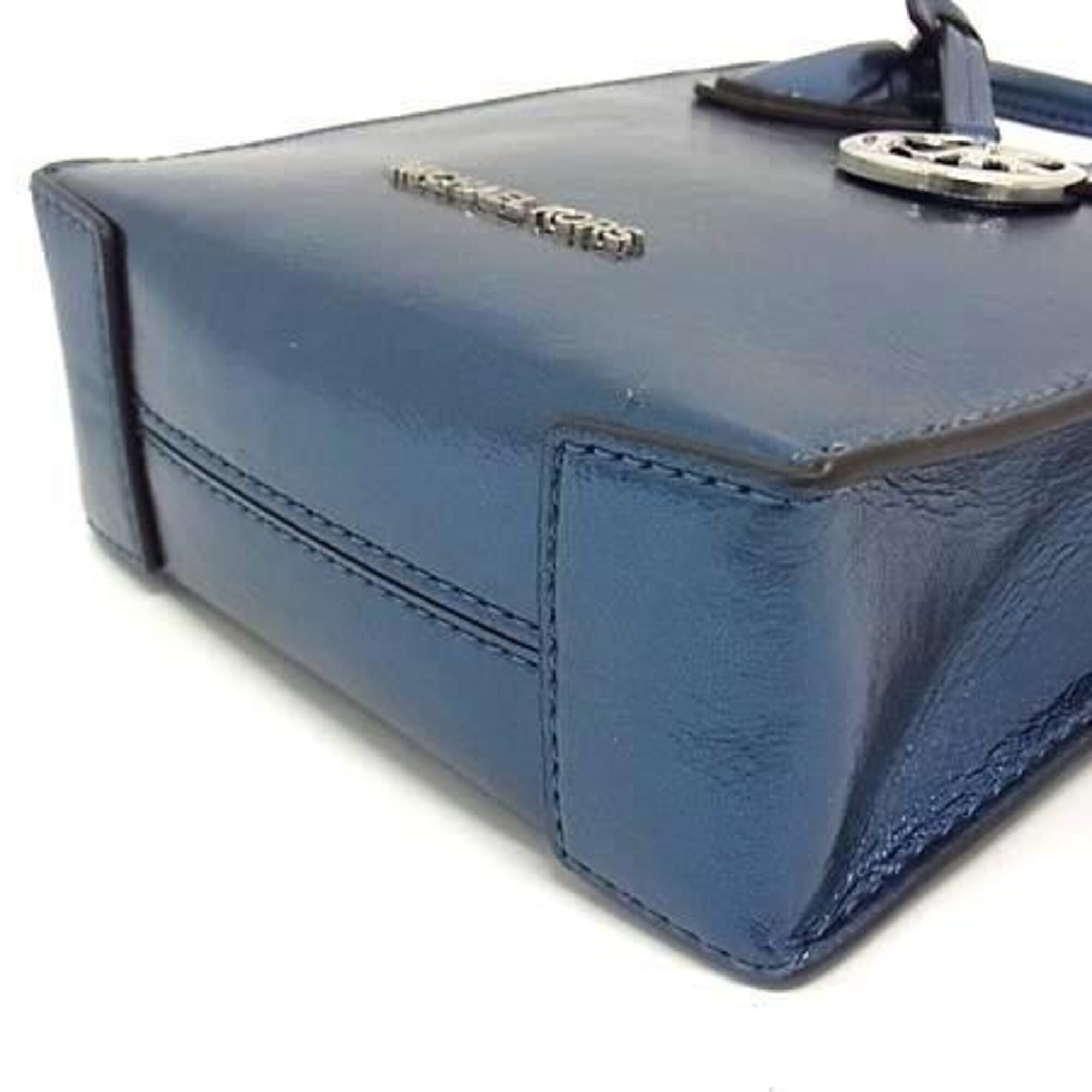 Michael Kors MICHAEL KORS Mercer XS NS Shopper Crossbody Handbag 35H3SM9COM Blue Leather Women's Size ONE SIZE - 7 Thumbnail