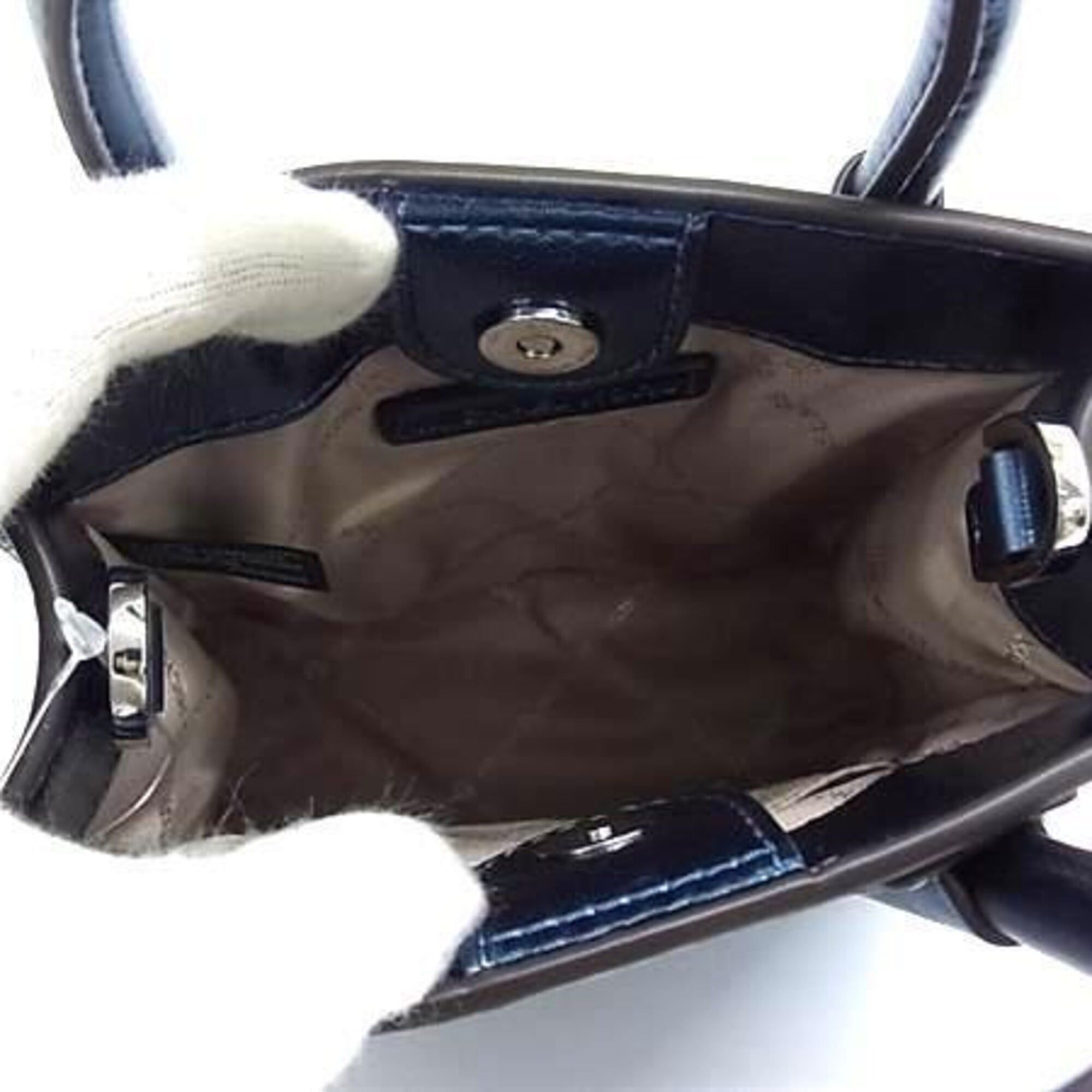 Michael Kors MICHAEL KORS Mercer XS NS Shopper Crossbody Handbag 35H3SM9COM Blue Leather Women's Size ONE SIZE - 8 Thumbnail