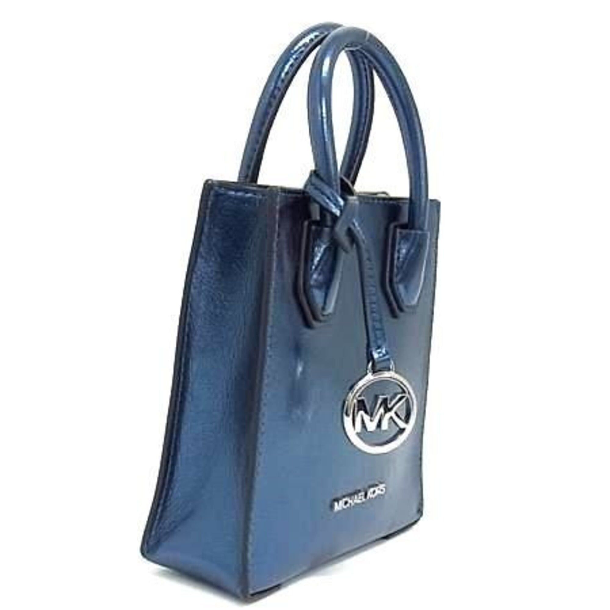 Michael Kors MICHAEL KORS Mercer XS NS Shopper Crossbody Handbag 35H3SM9COM Blue Leather Women's Size ONE SIZE - 2 Thumbnail