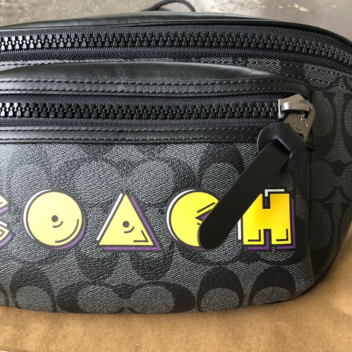 Coach Coach Pac Man F72924 Waist bag Cross Body Fanny Pack Black Size ONE SIZE - 3 Thumbnail