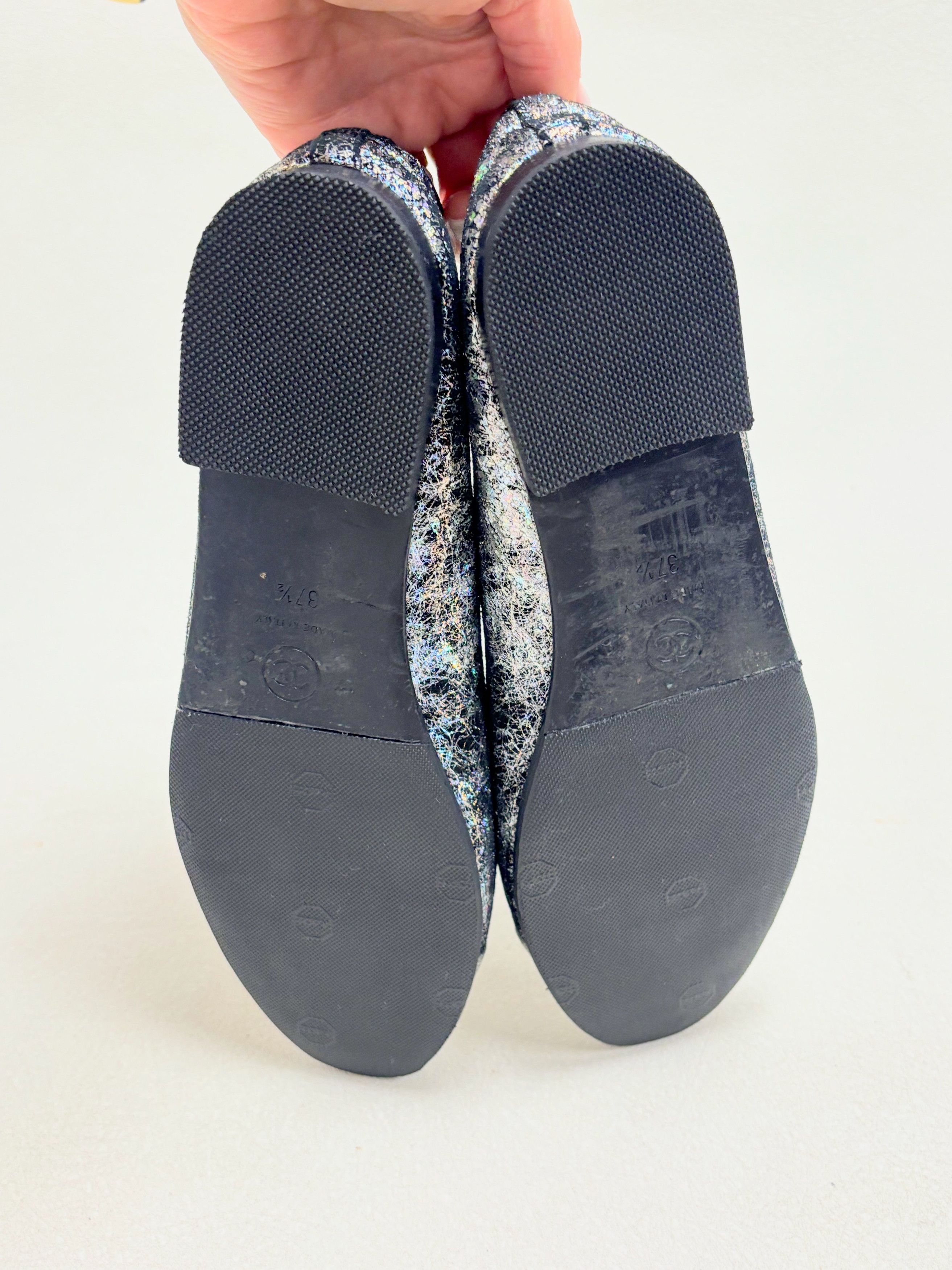 Chanel Ballerines Argent Size US 6.5 / IT 36.5 - 10 Thumbnail