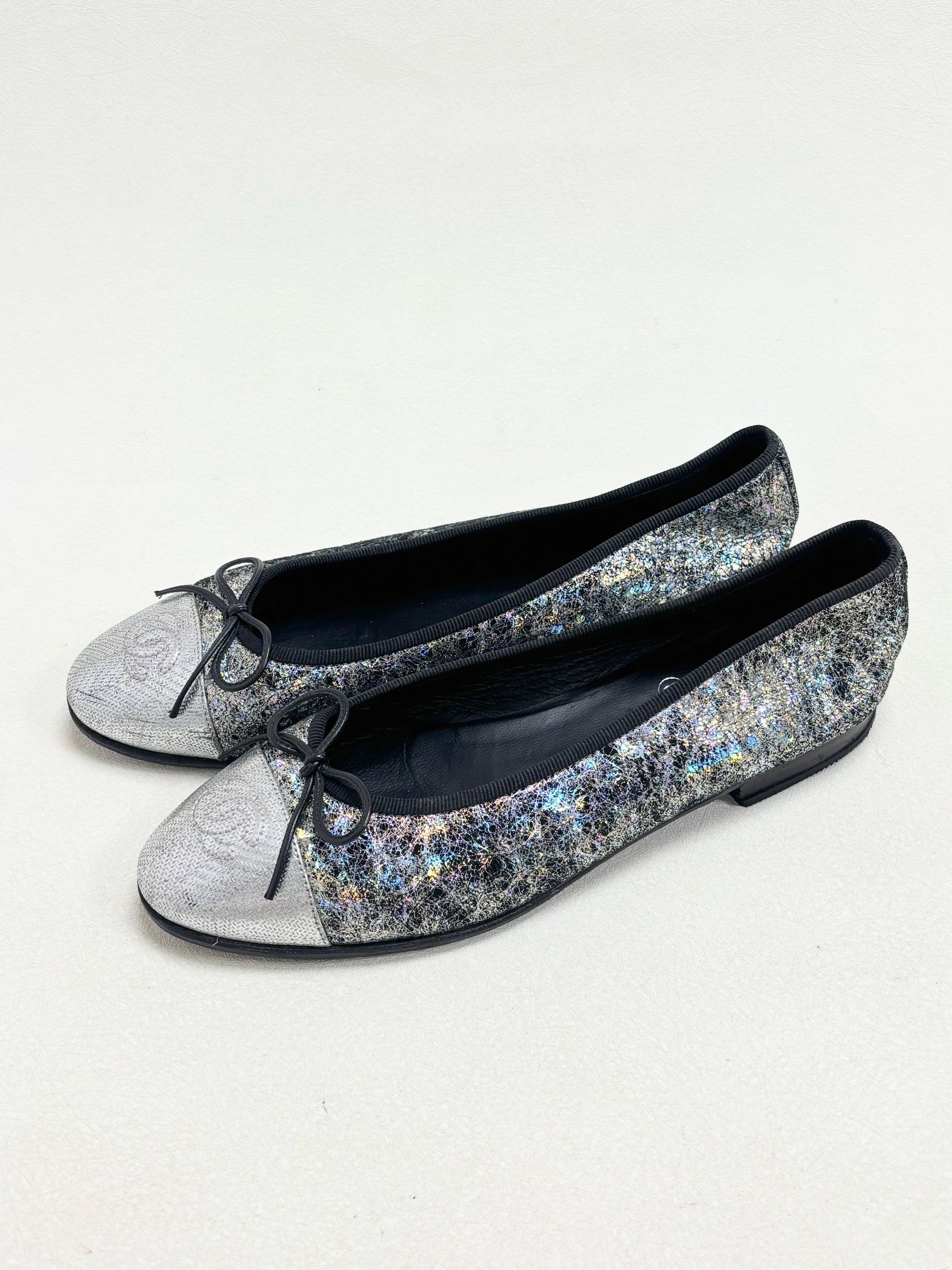 Chanel Ballerines Argent Size US 6.5 / IT 36.5 - 5 Thumbnail