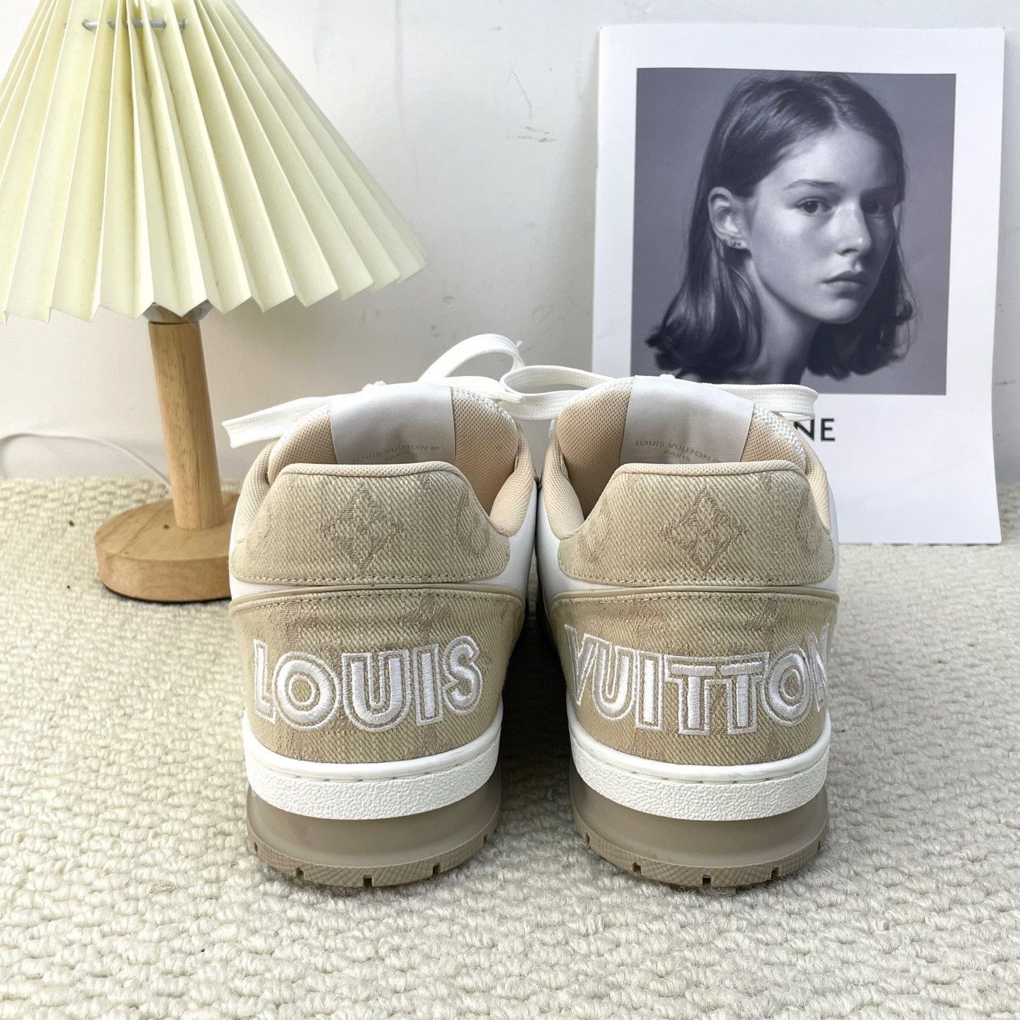 Louis Vuitton Louis Vuitton Training Beige Lowtop Sneakers Men Size US 6 / EU 39 - 5 Thumbnail