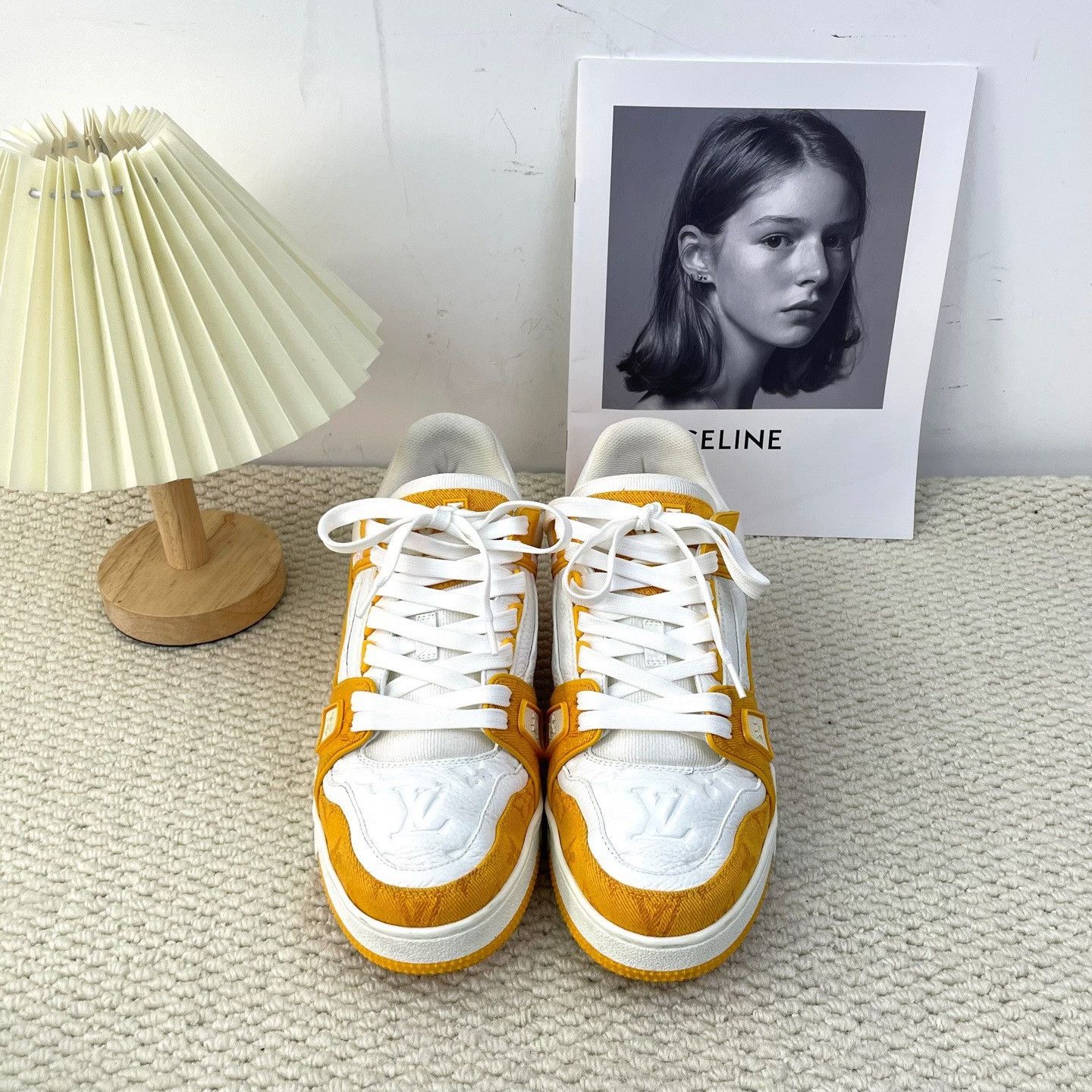 Louis Vuitton Louis Vuitton Training Yellow Lowtop Sneakers Men Size US 6 / EU 39 - 2 Thumbnail