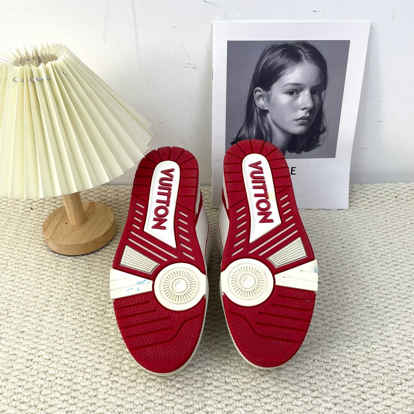 Louis Vuitton Louis Vuitton Training Red Lowtop Sneakers Men Size US 6 / EU 39 - 6 Thumbnail