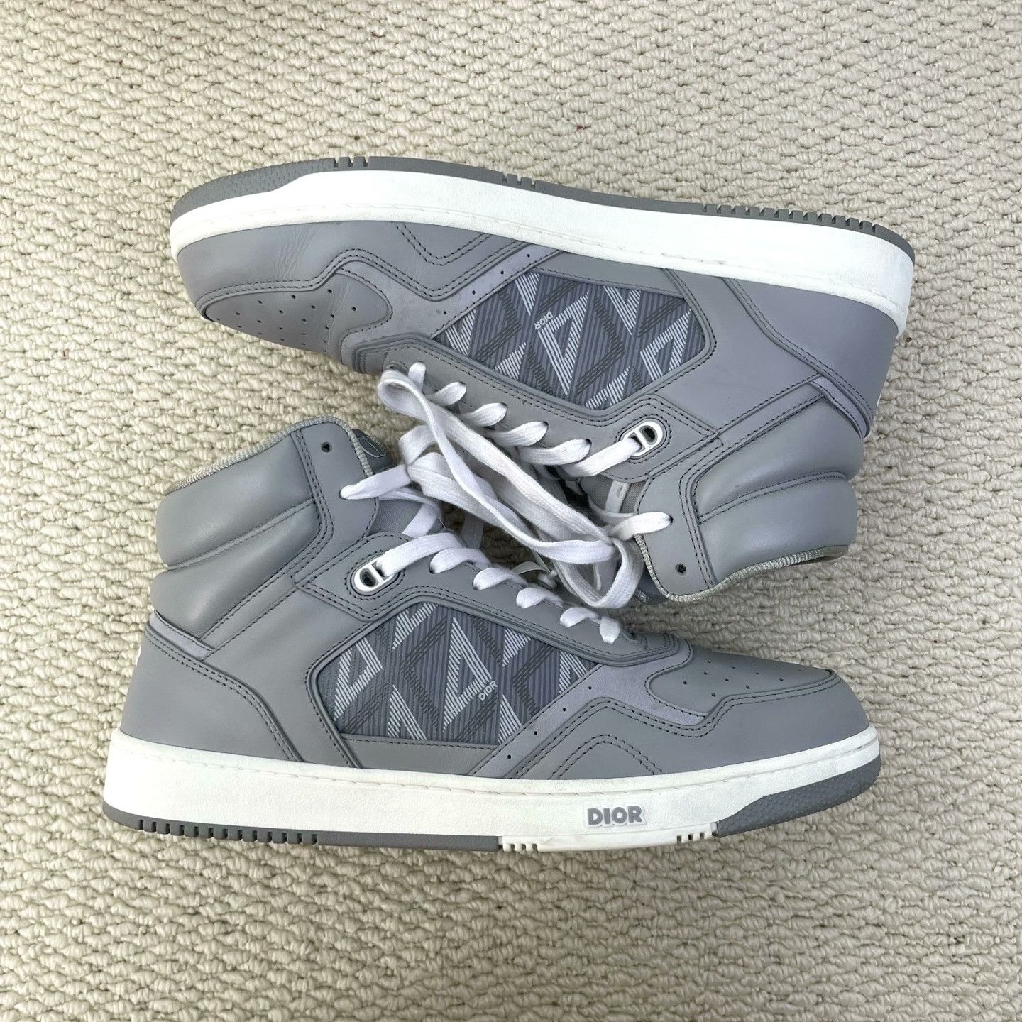 Dior Dior Leather Hitop Sneakers 11 Men Size US 11 / EU 44 - 3 Thumbnail