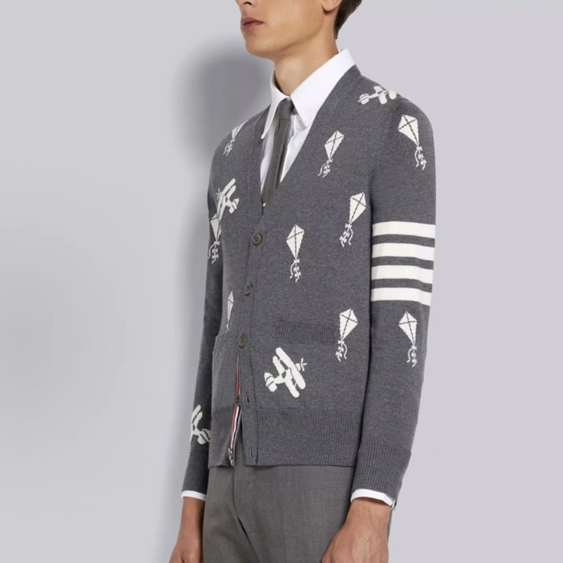 Thom Browne Thom Browne Wool Striped Brown Sweater m Men Size US M / EU 48-50 / 2 - 6 Thumbnail