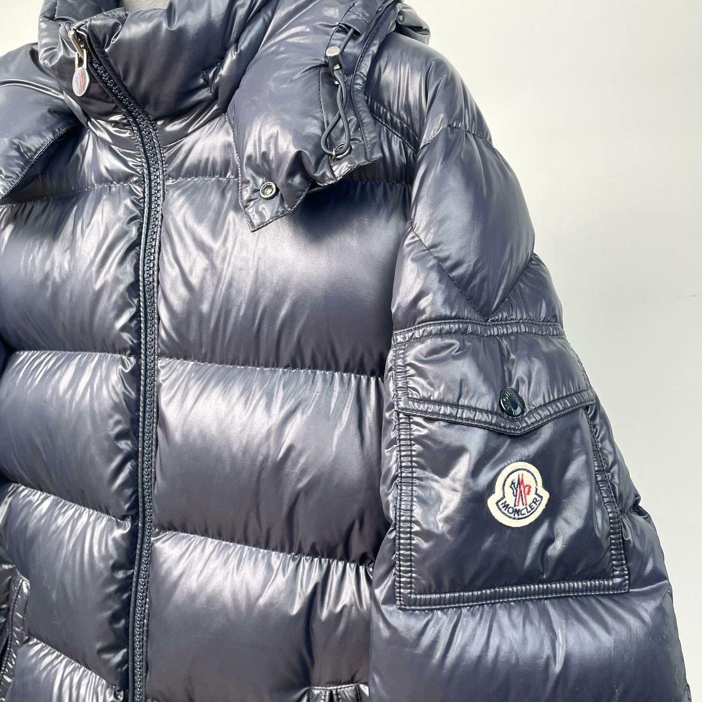 Moncler Moncler Blue Heavy Coat xl Men Size US XL / EU 56 / 4 - 4 Thumbnail