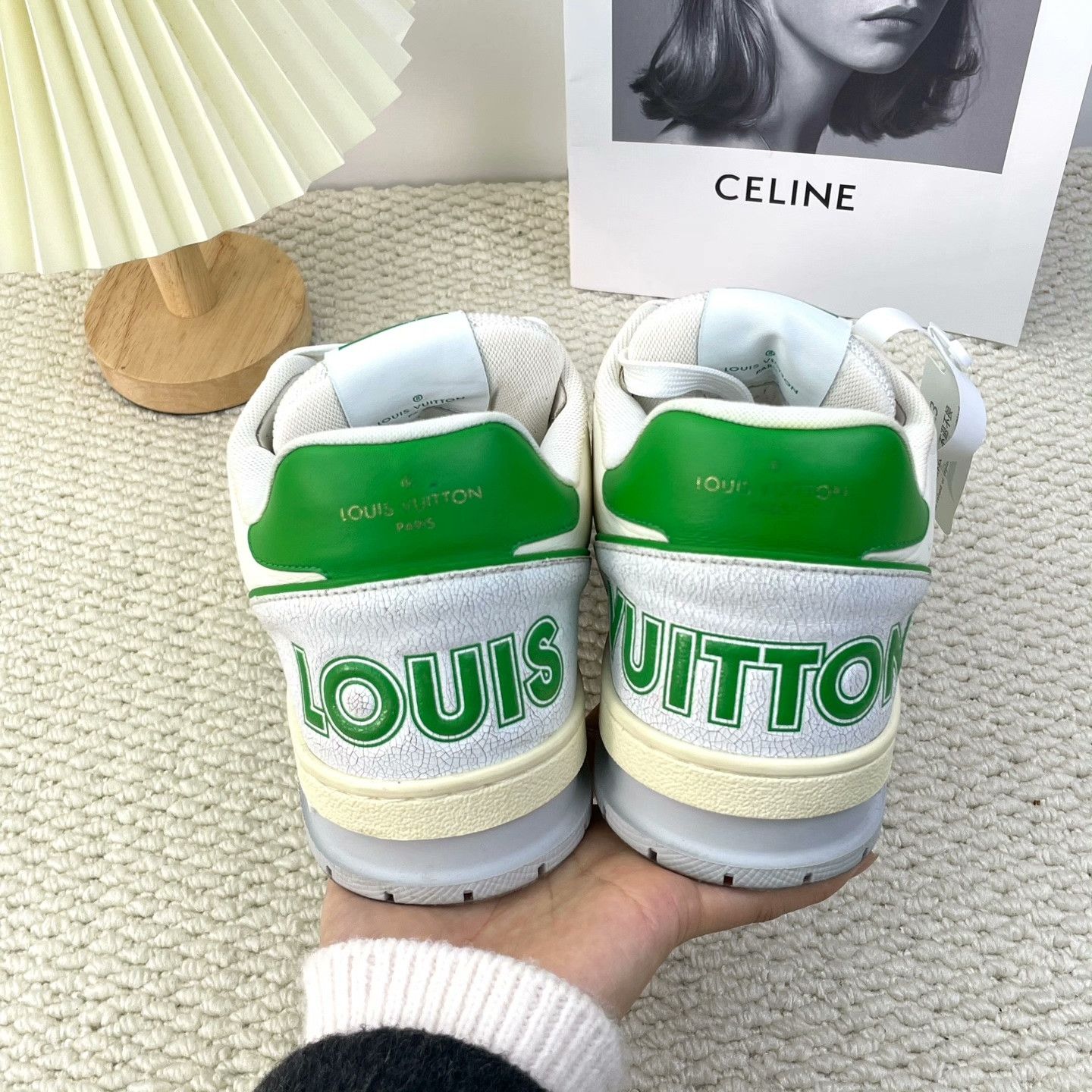 Louis Vuitton Louis Vuitton Training Green Lowtop Sneakers 10 Men Size US 10 / EU 43 - 3 Thumbnail