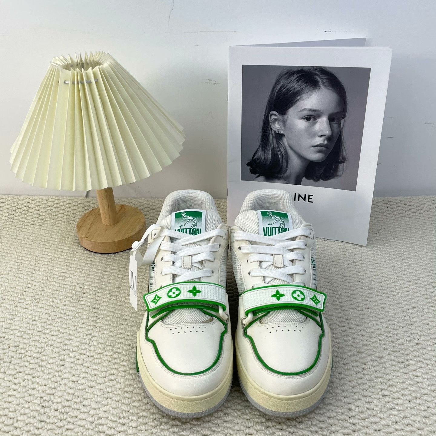Louis Vuitton Louis Vuitton Training Green Lowtop Sneakers 10 Men Size US 10 / EU 43 - 2 Thumbnail
