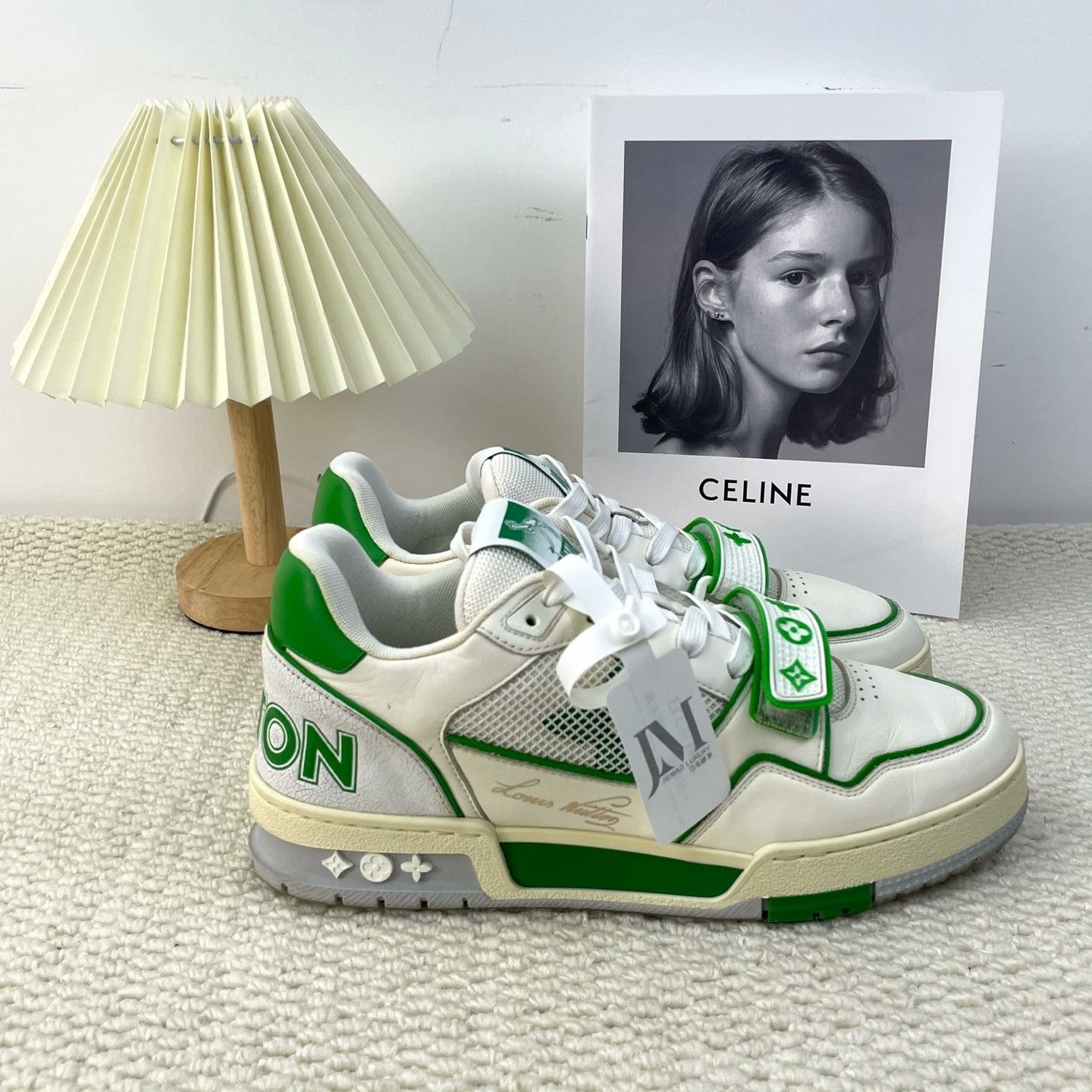 Louis Vuitton Louis Vuitton Training Green Lowtop Sneakers 10 Men Size US 10 / EU 43 - 5 Thumbnail