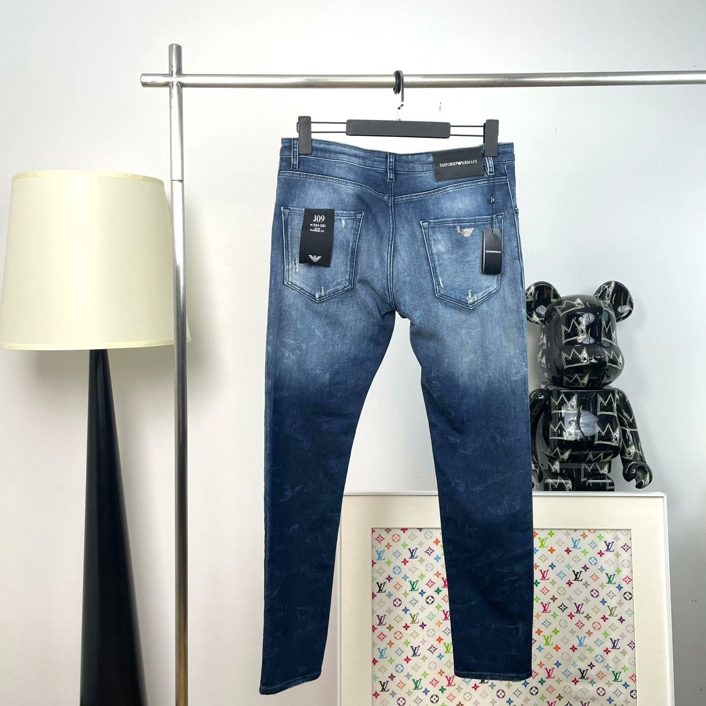 Armani Armani Denim White Denim Jeans 32 Men Size US 32 / EU 48 - 2 Thumbnail