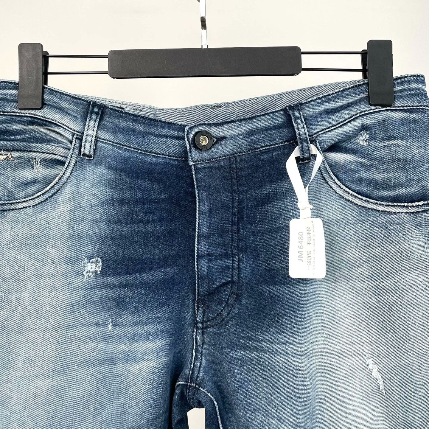 Armani Armani Denim White Denim Jeans 32 Men Size US 32 / EU 48 - 4 Thumbnail