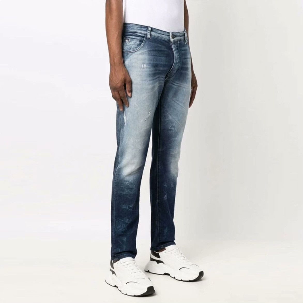 Armani Armani Denim White Denim Jeans 32 Men Size US 32 / EU 48 - 5 Thumbnail
