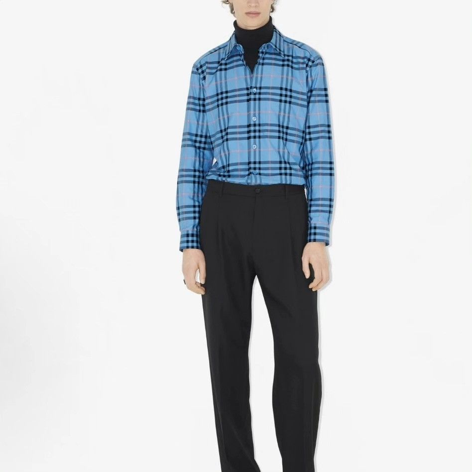 Burberry Burberry Cotton Plaid Shirt m Men Size US M / EU 48-50 / 2 - 6 Thumbnail