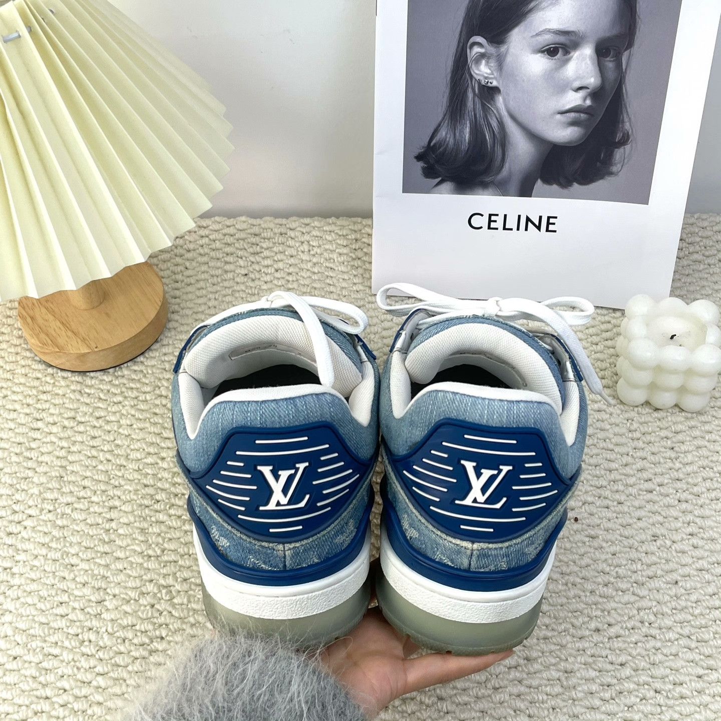 Louis Vuitton Louis Vuitton Training Denim Lowtop Sneakers 8 Men Size US 8 / EU 41 - 3 Thumbnail