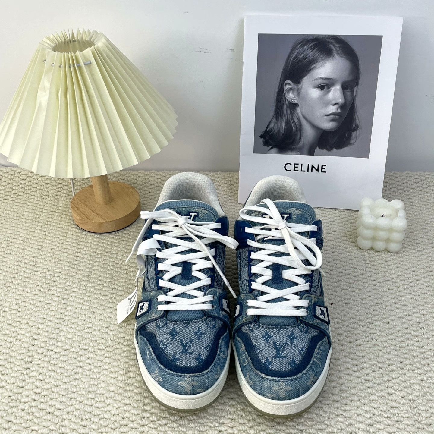 Louis Vuitton Louis Vuitton Training Denim Lowtop Sneakers 8 Men Size US 8 / EU 41 - 2 Thumbnail