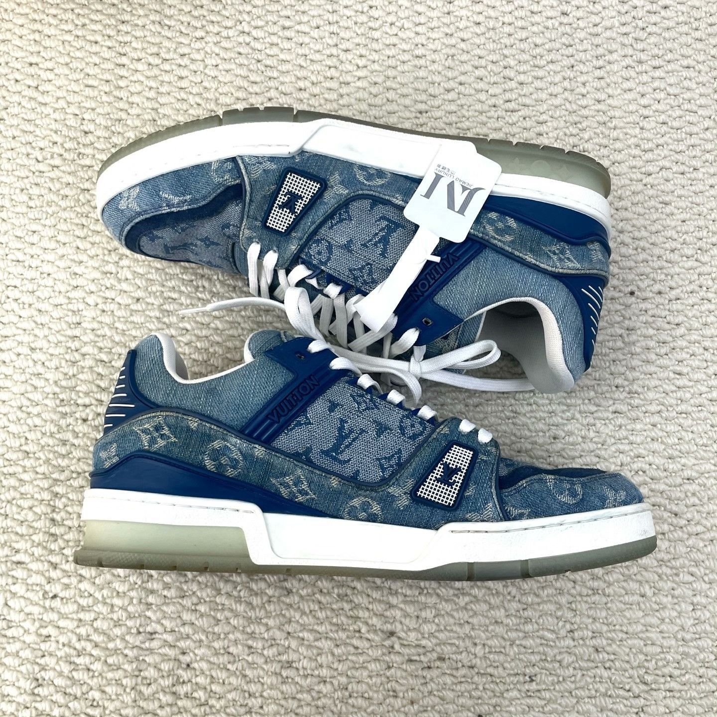 Louis Vuitton Louis Vuitton Training Denim Lowtop Sneakers 8 Men Size US 8 / EU 41 - 5 Thumbnail