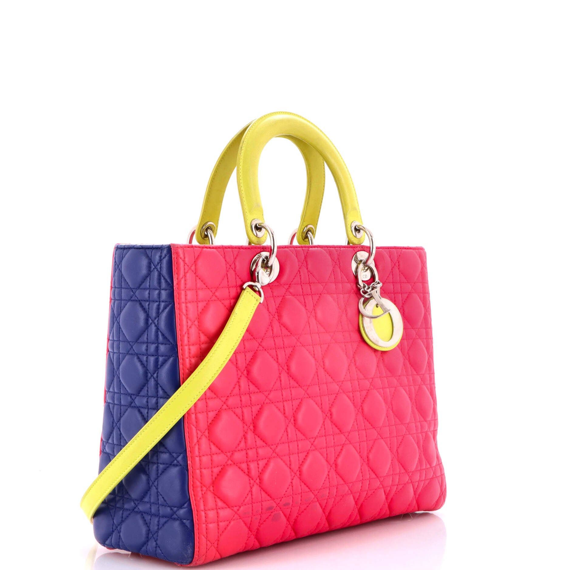 Dior Tricolor Lady Dior Bag Size ONE SIZE - 2 Thumbnail