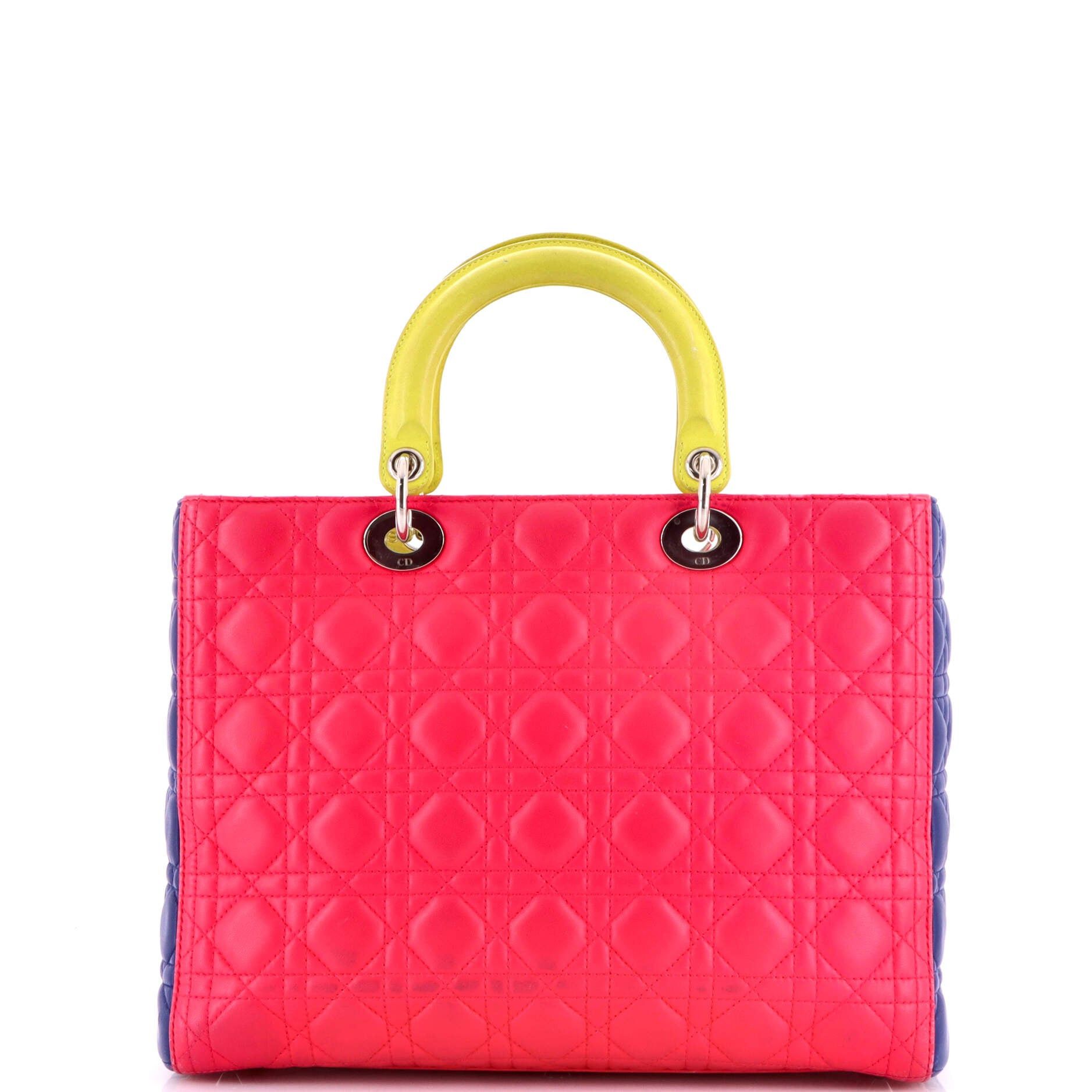 Dior Tricolor Lady Dior Bag Size ONE SIZE - 3 Thumbnail