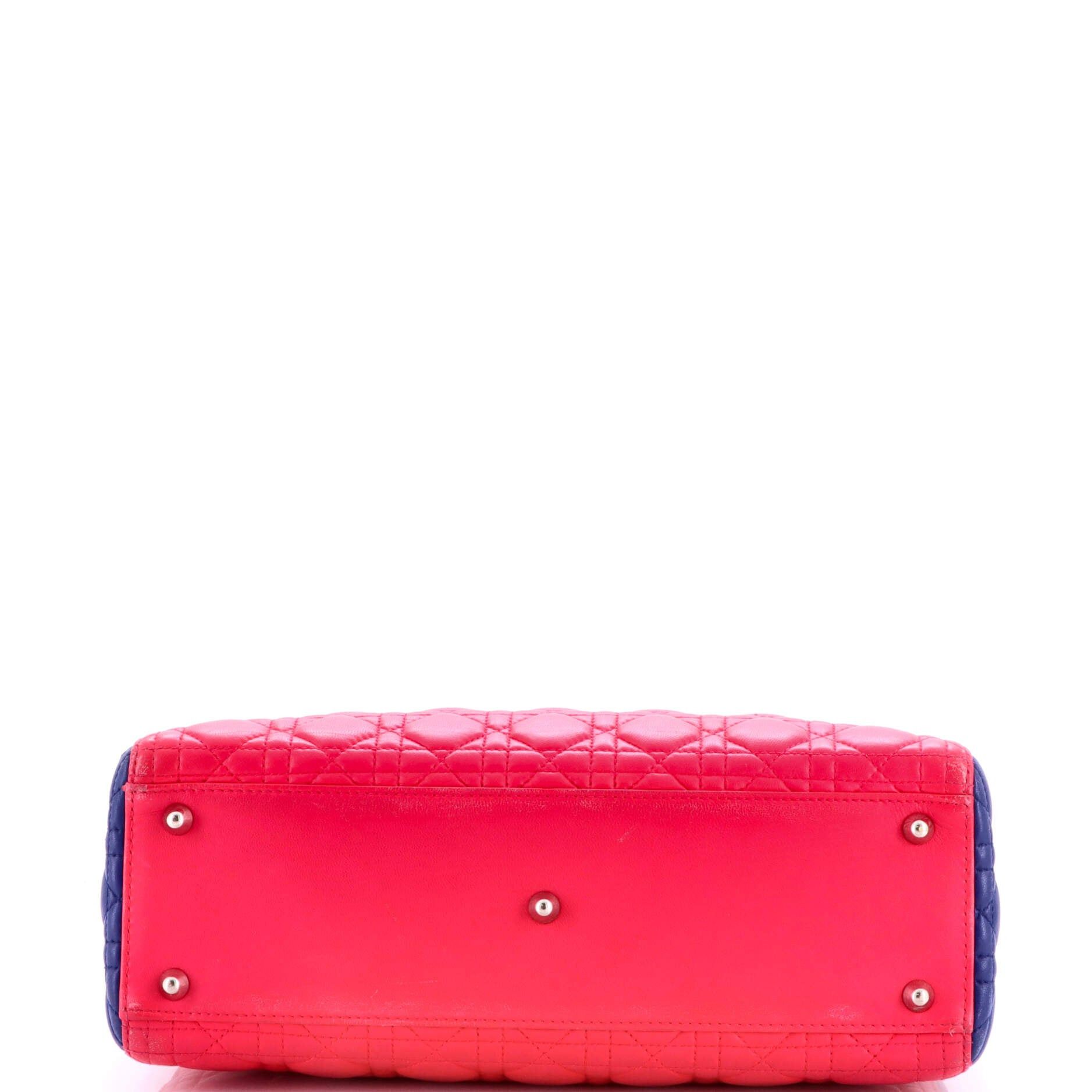 Dior Tricolor Lady Dior Bag Size ONE SIZE - 4 Thumbnail