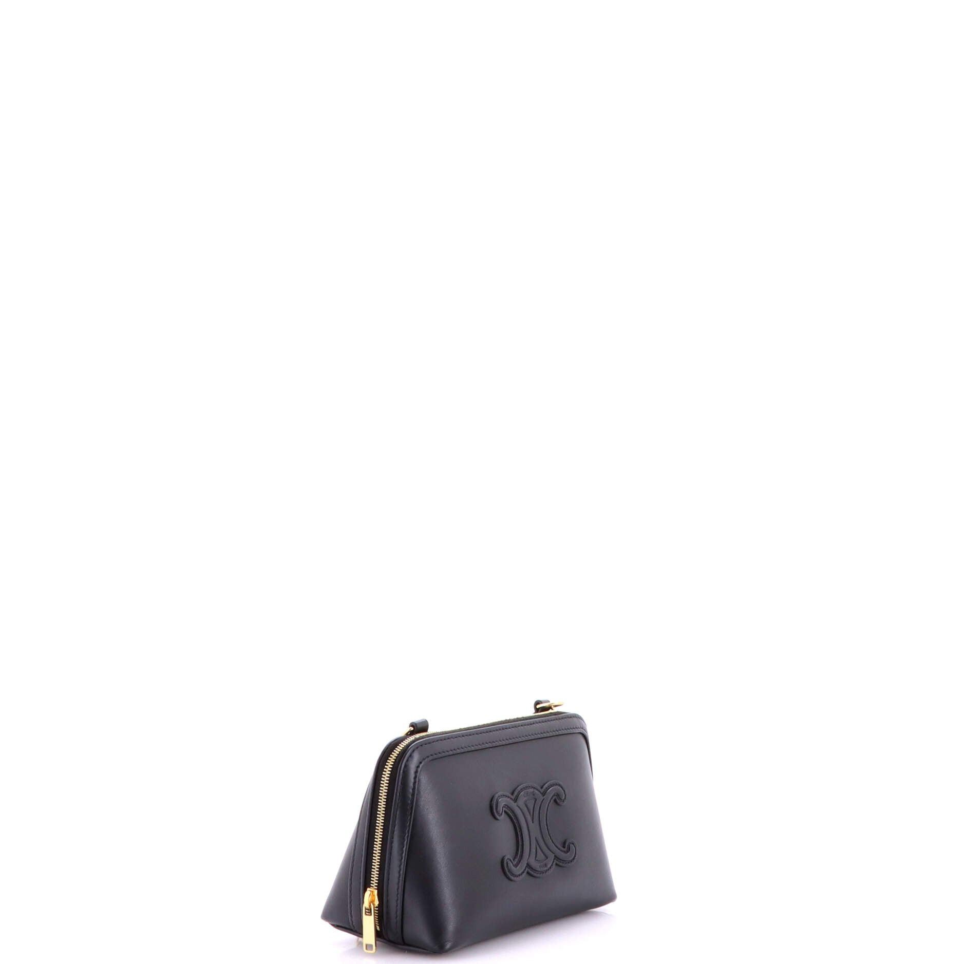 Celine Cuir Triomphe Zip Around Chain Clutch Size ONE SIZE - 2 Thumbnail