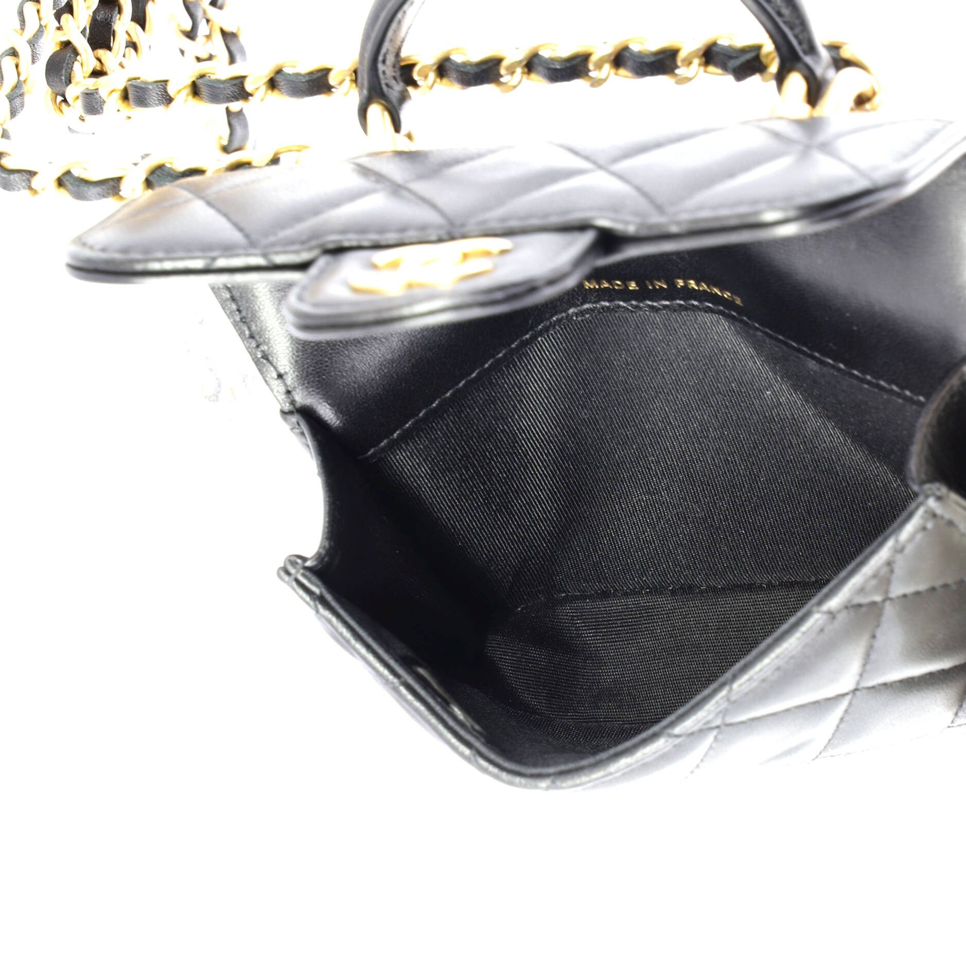 Chanel Top Handle Flap Coin Purse with Chain Size ONE SIZE - 6 Thumbnail