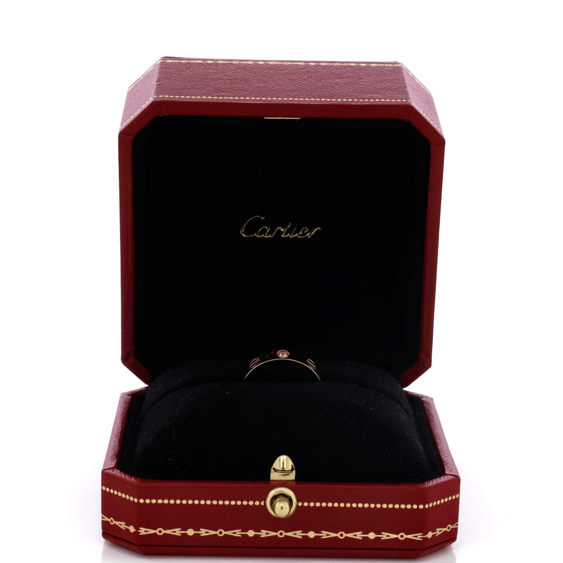 Cartier Love Wedding Band 1 Diamond Ring Size ONE SIZE - 2 Thumbnail