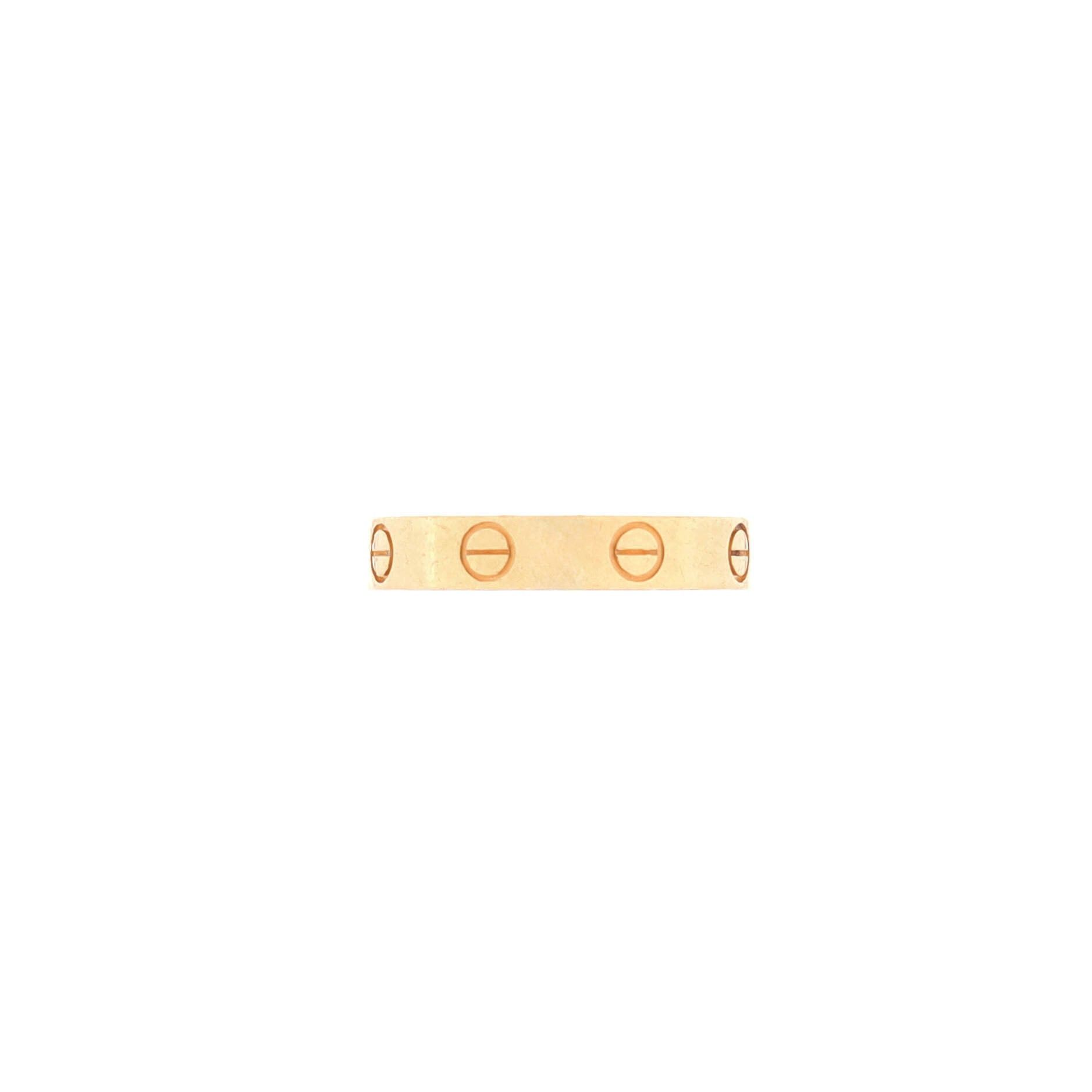 Cartier Love Wedding Band Ring Size ONE SIZE - 3 Thumbnail