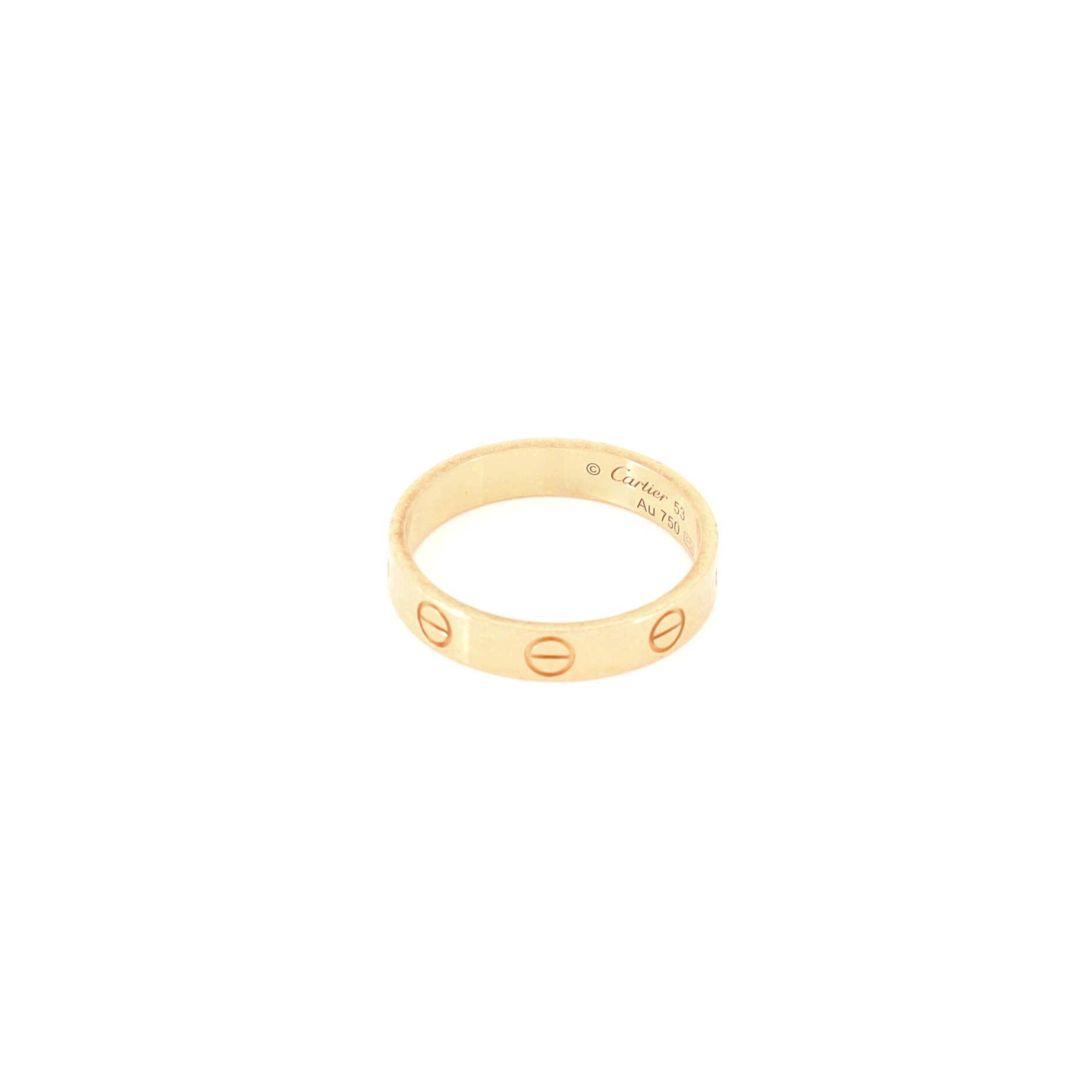 Cartier Love Wedding Band Ring Size ONE SIZE - 2 Thumbnail